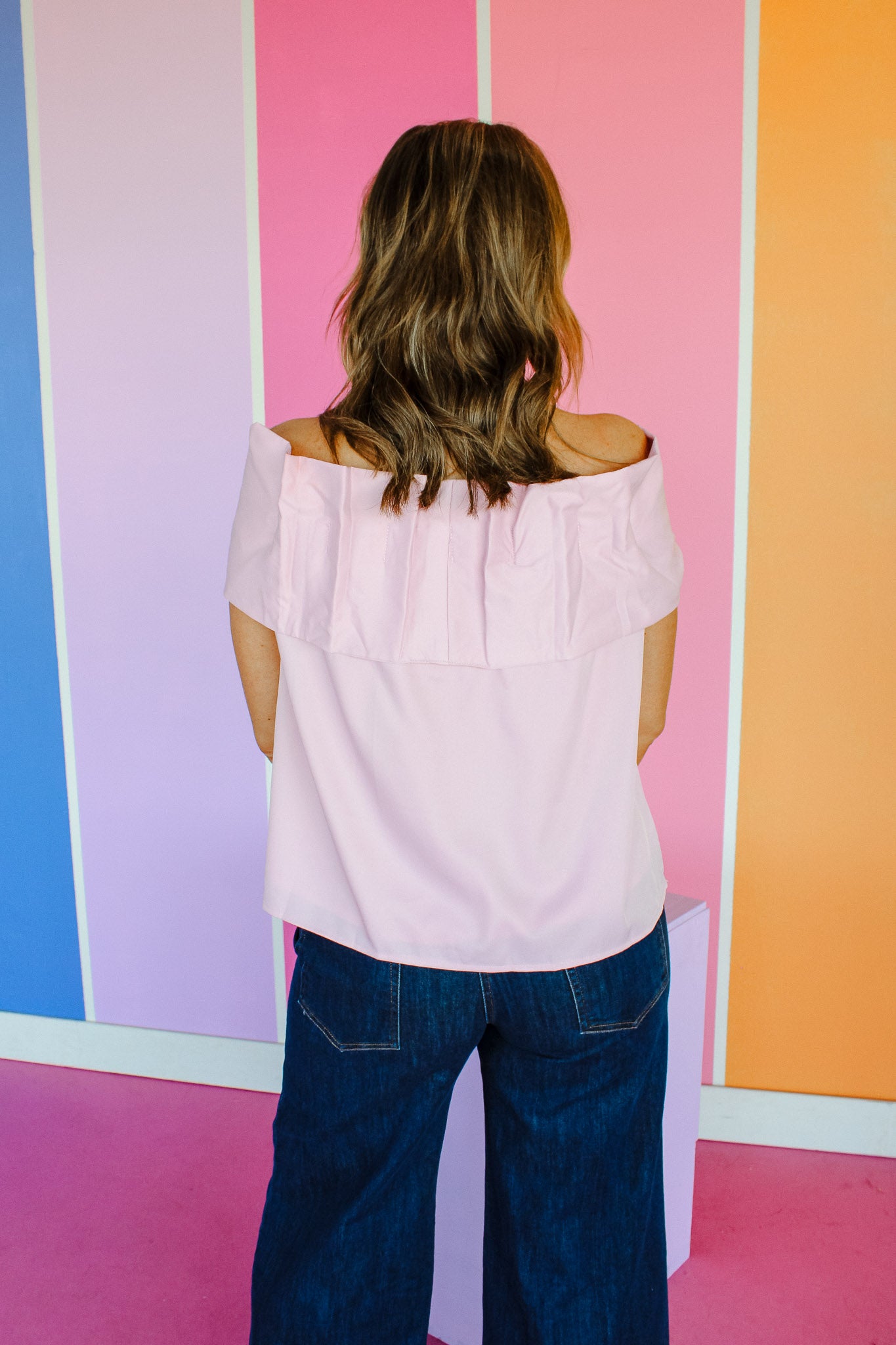 Julia Off-Shoulder Bow Top - Lilac