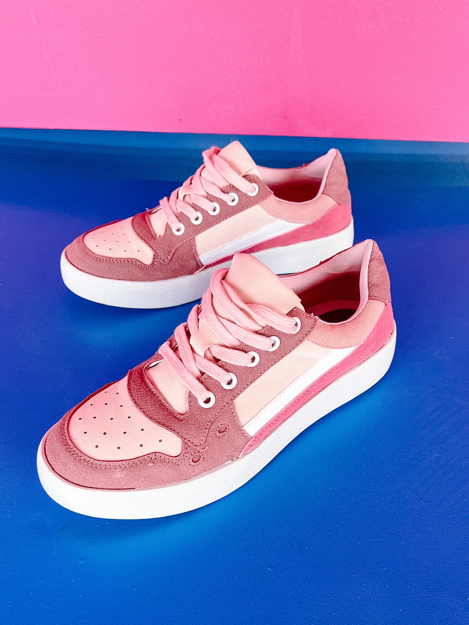 Carissa Sneakers - Rose Madder + Blush + Pastel Rose