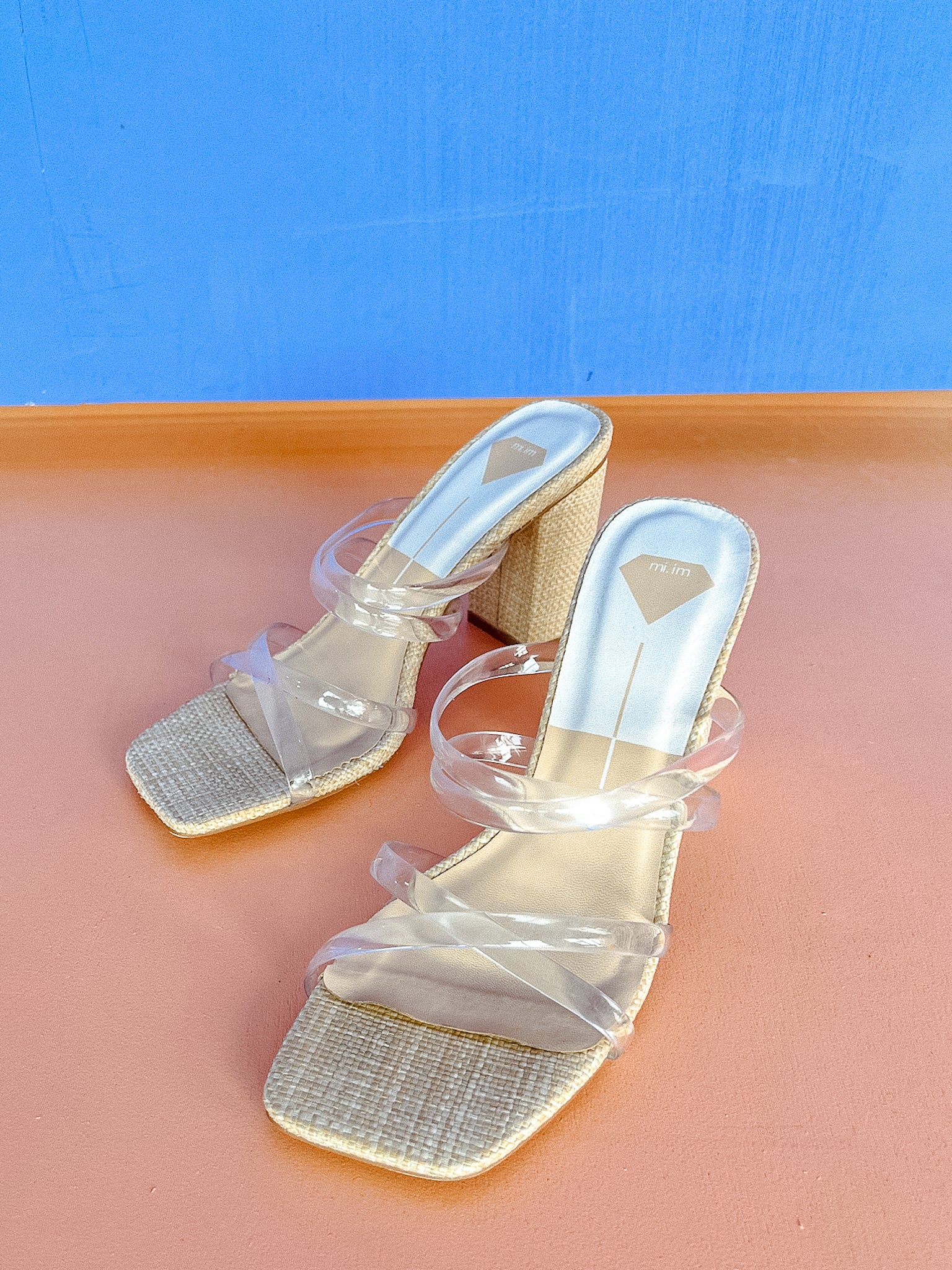 Nyla Clear Strap Sandals - Clear