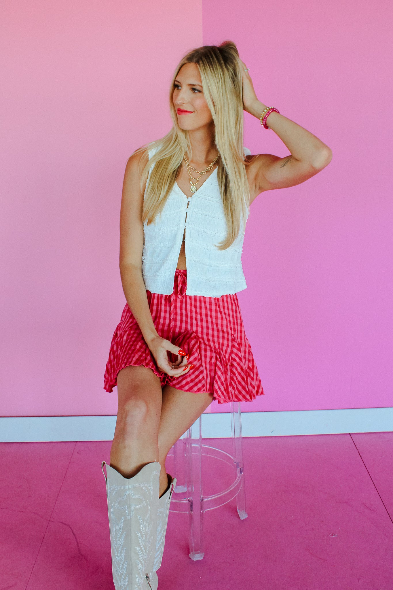 Evanorah Knit Tank - Soft White/Ivory