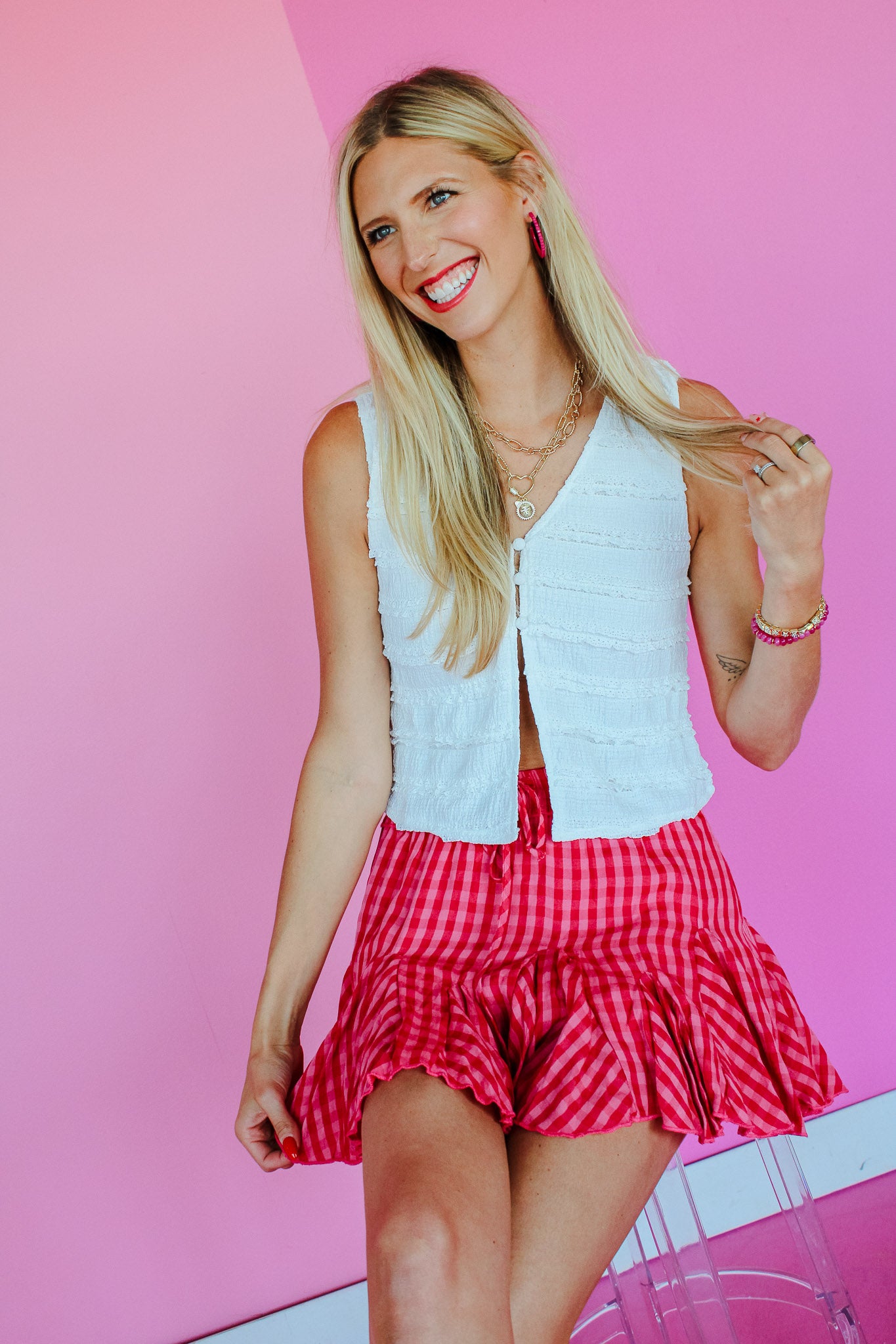 Evanorah Knit Tank - Soft White/Ivory