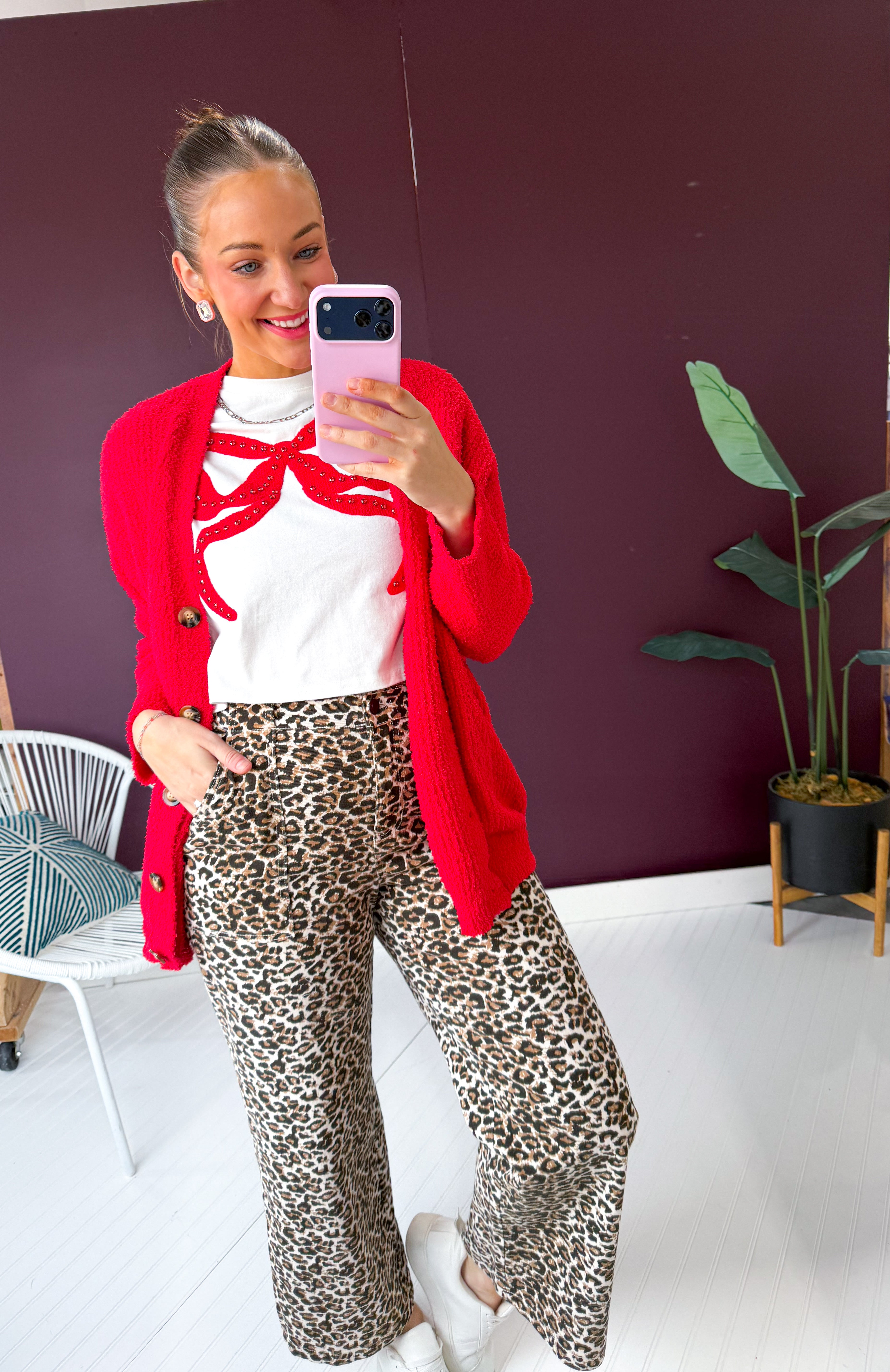 Carolina Boxy Bow Tee