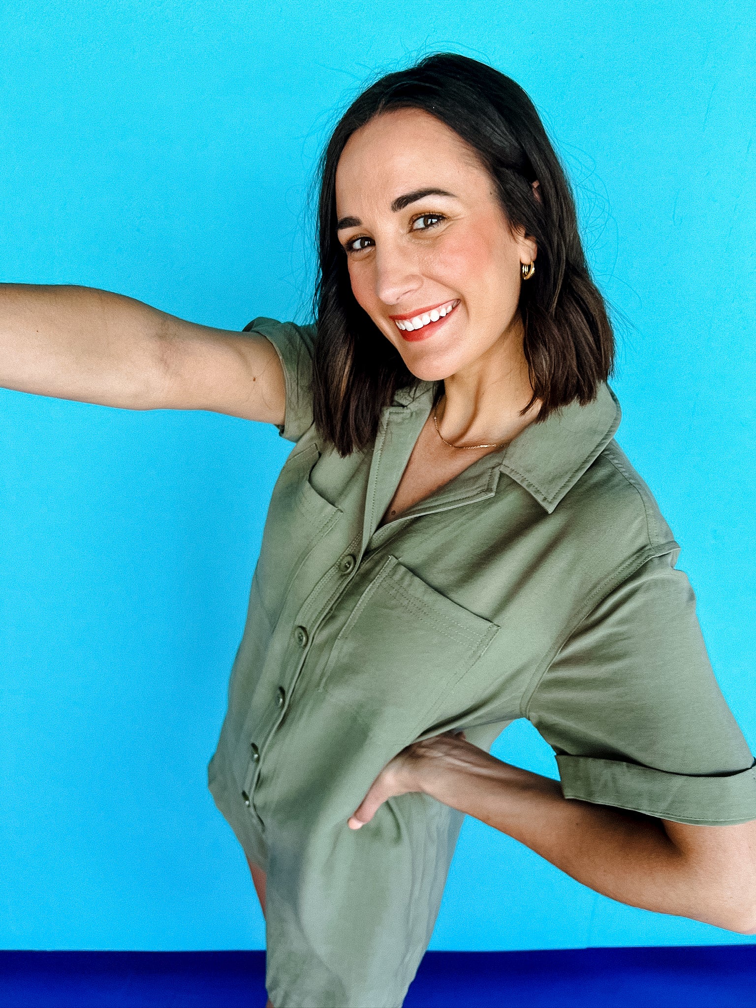 Kaley Button Down Romper