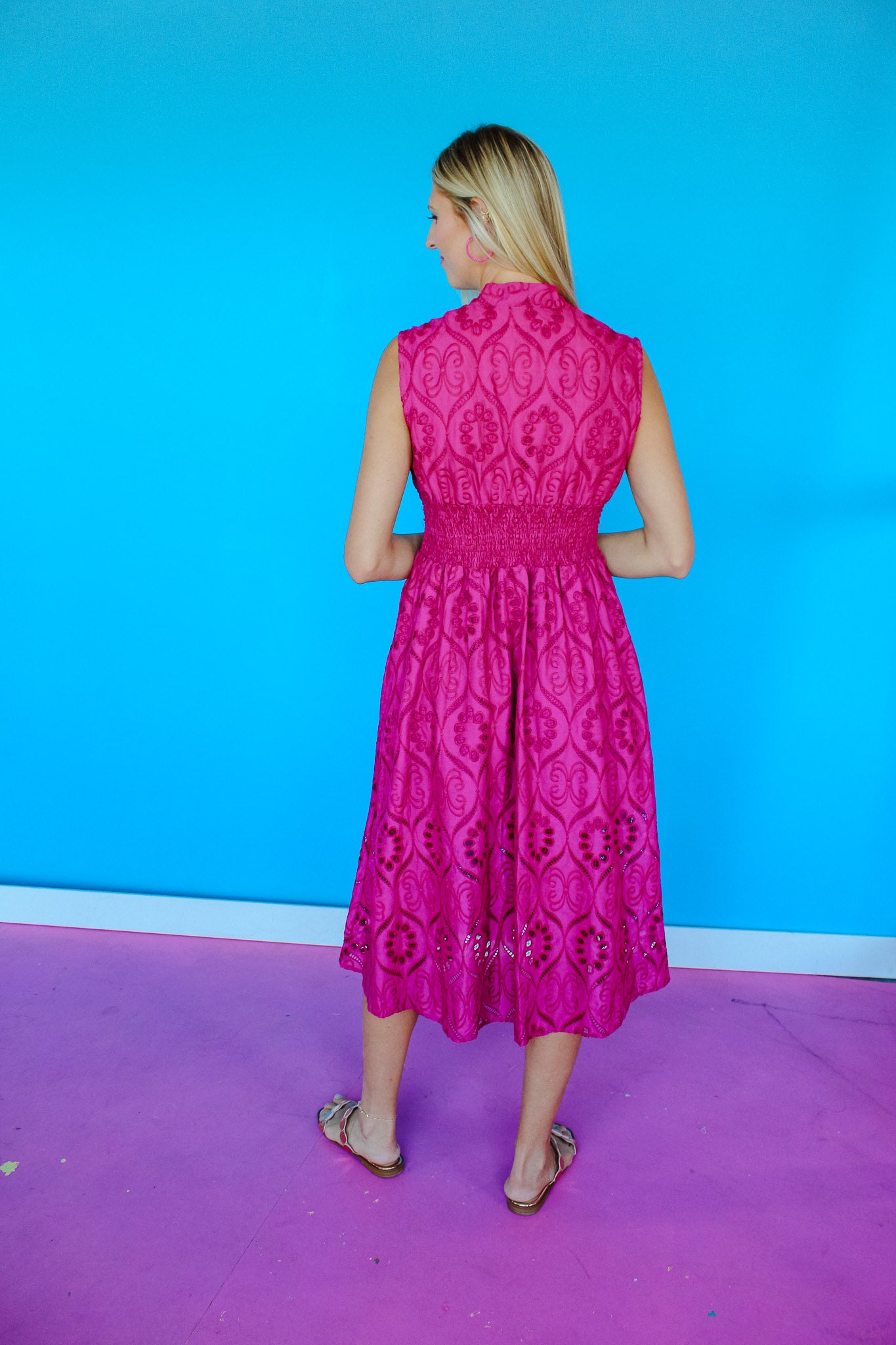 Luna Midi Dress - Deep Orchid