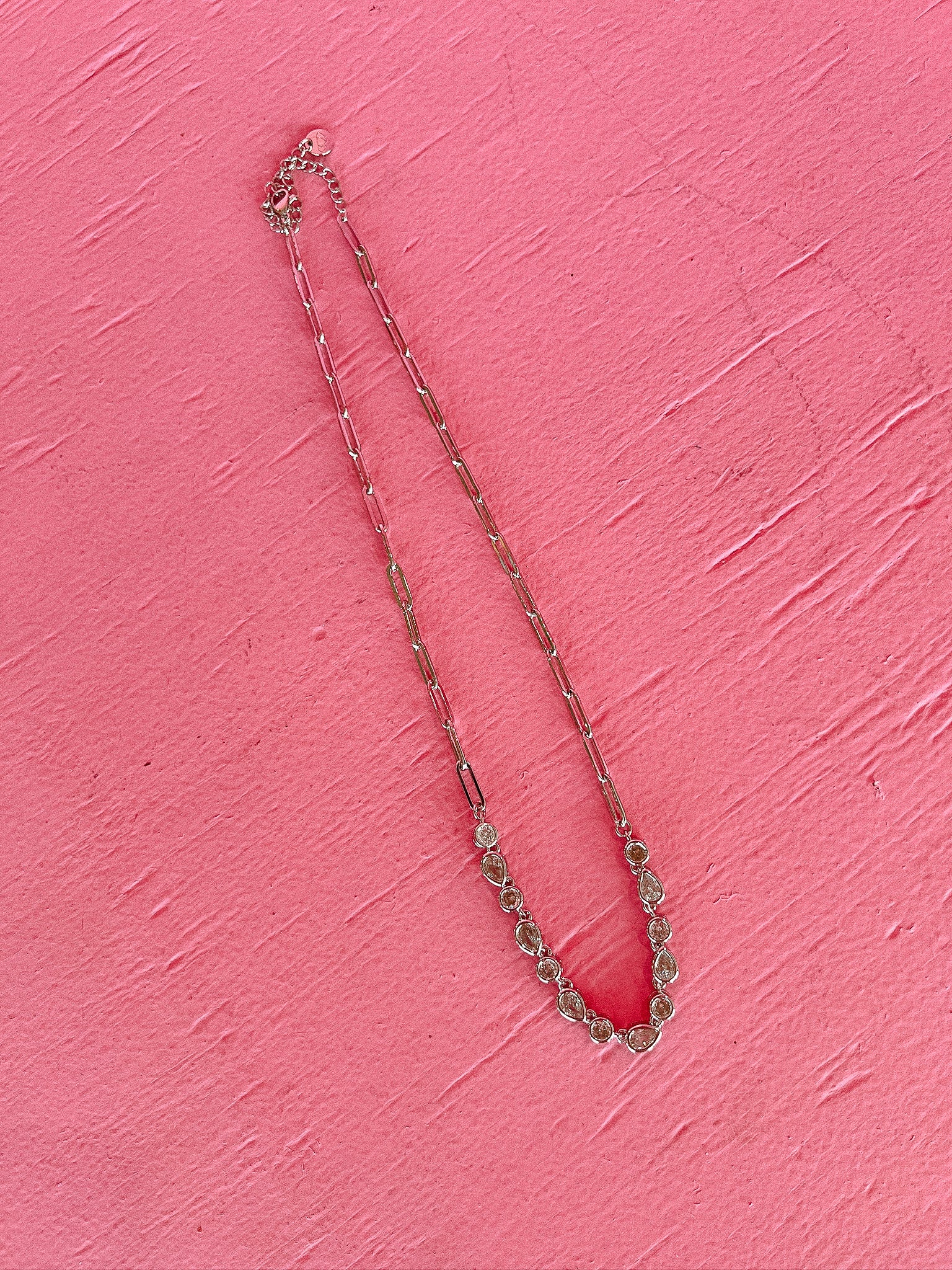 [Treasure Jewels] Radiance Drops Necklace - Silver