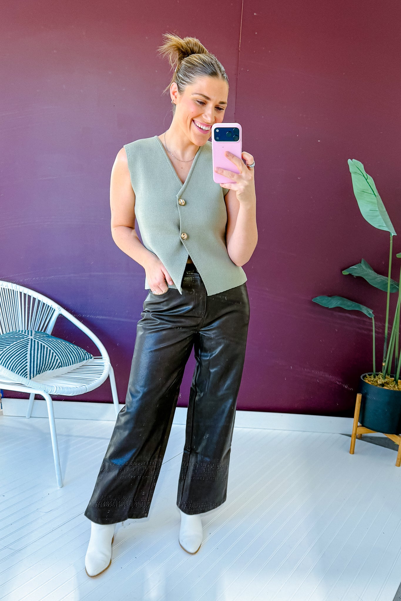 Shelbie Button Down Sweater Vest