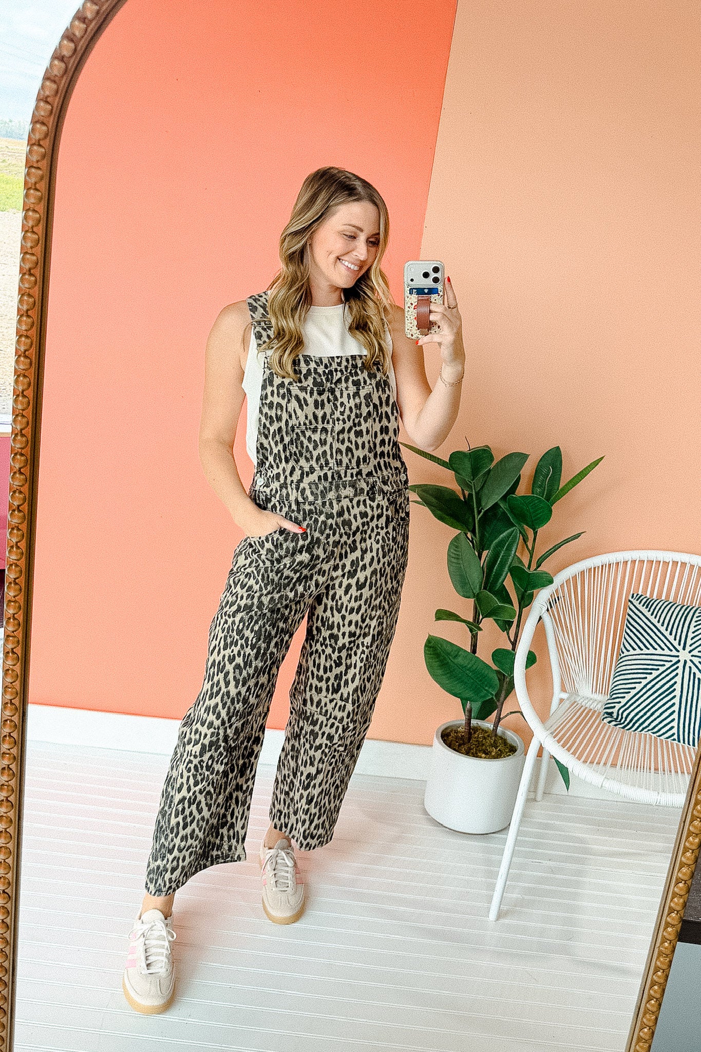 Roxanne Leopard Print Overalls - Brown + Black