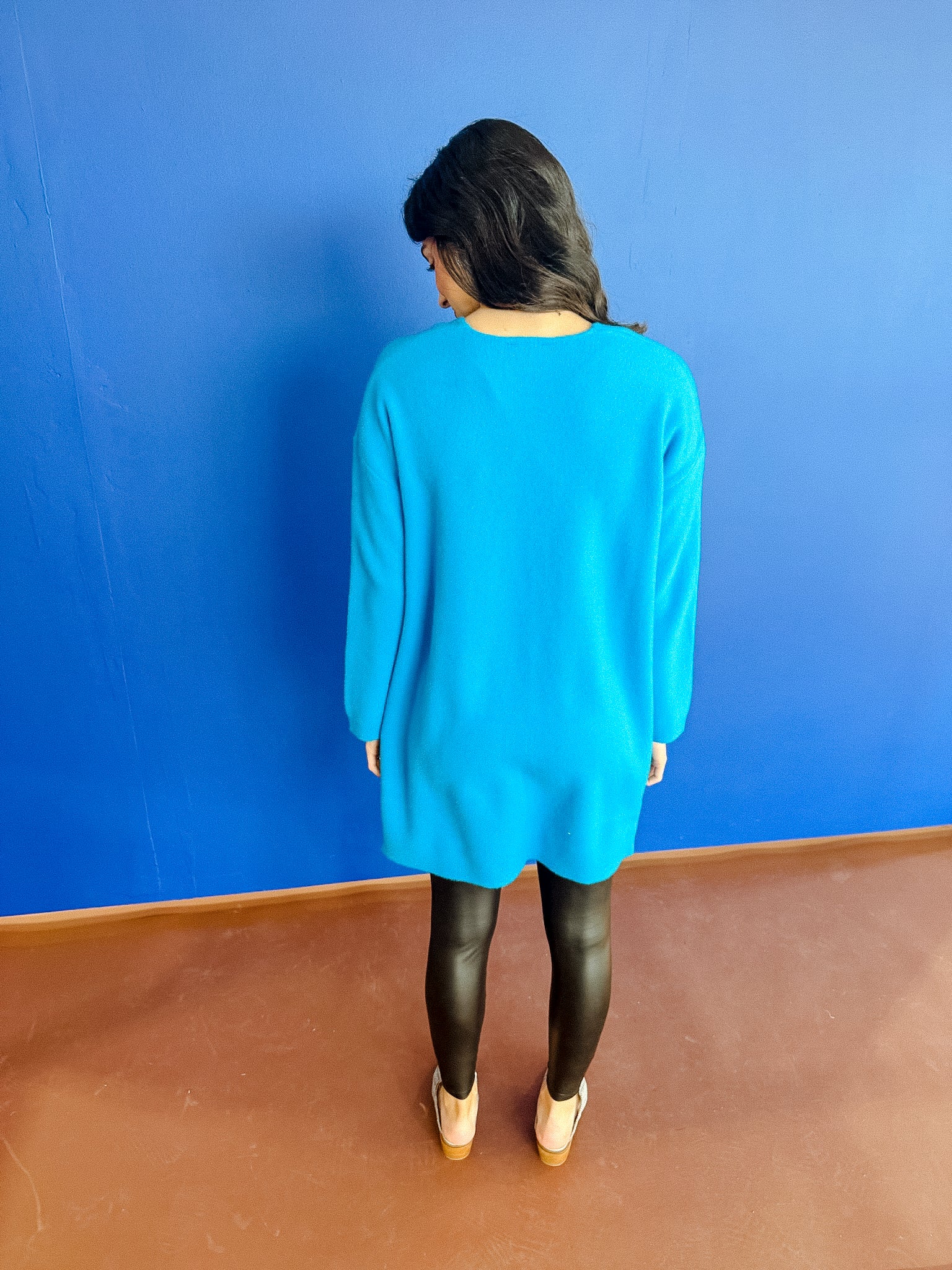 Millie Oversized Cardigan - Lagoon Blue/Turquoise