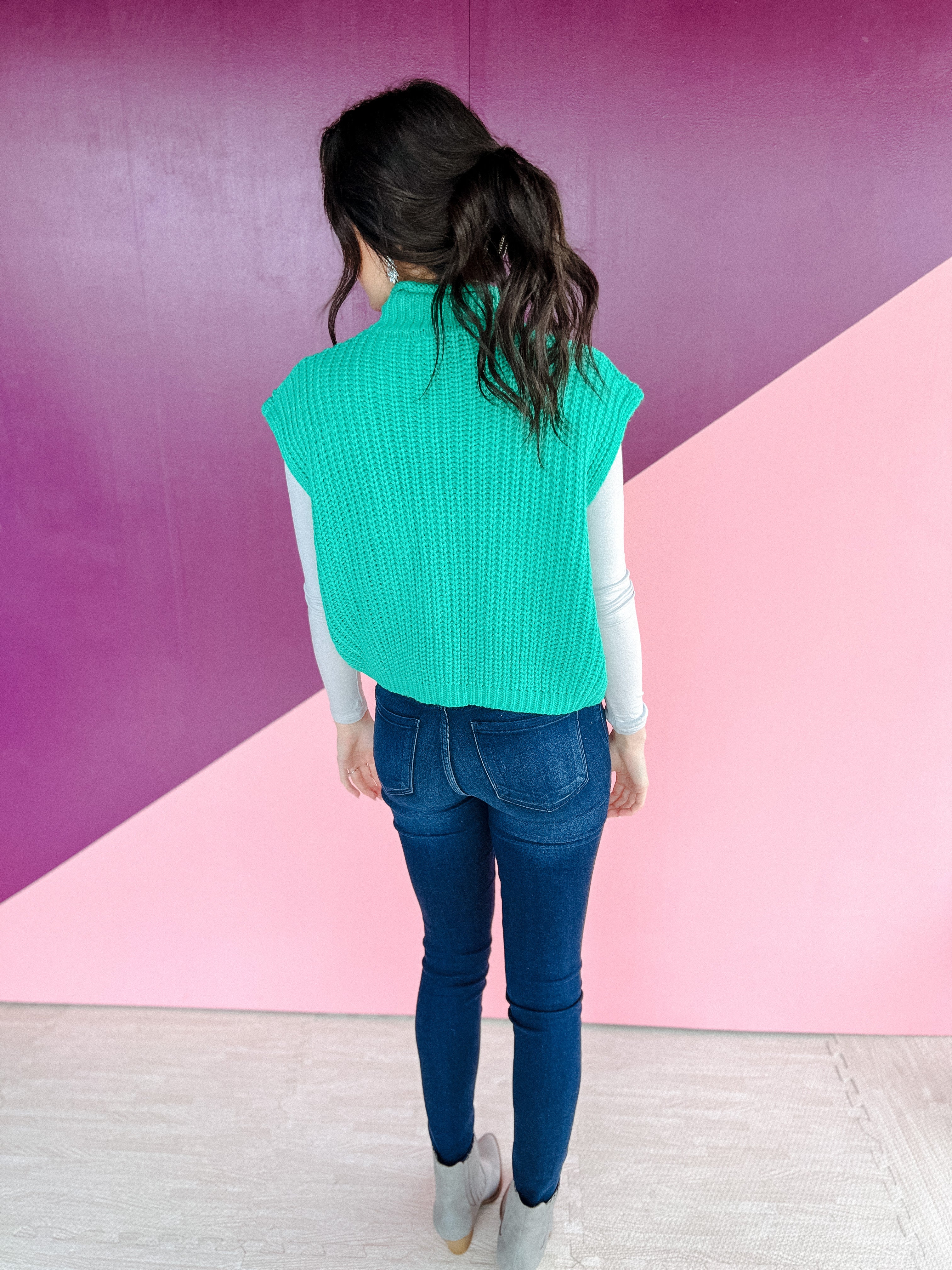 Spencer Sweater Vest - Emerald