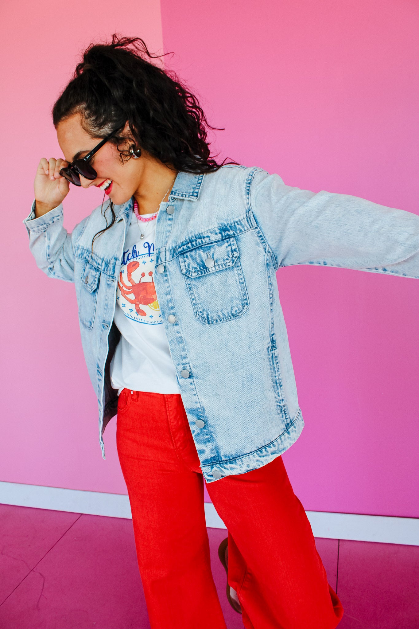 Casey Denim Jacket - Light Acid Wash