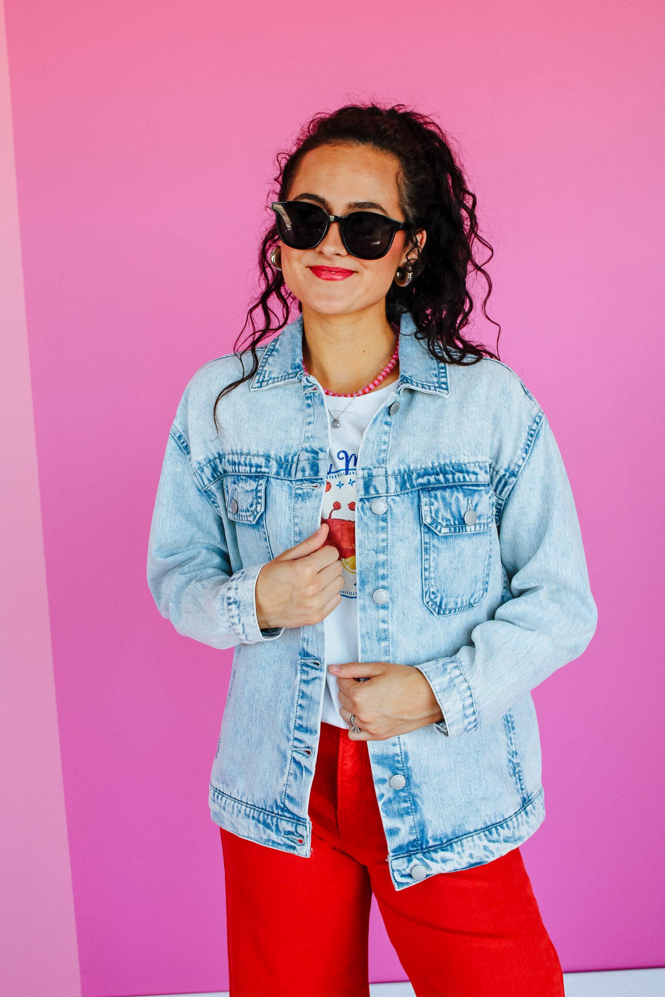 Casey Denim Jacket - Light Acid Wash