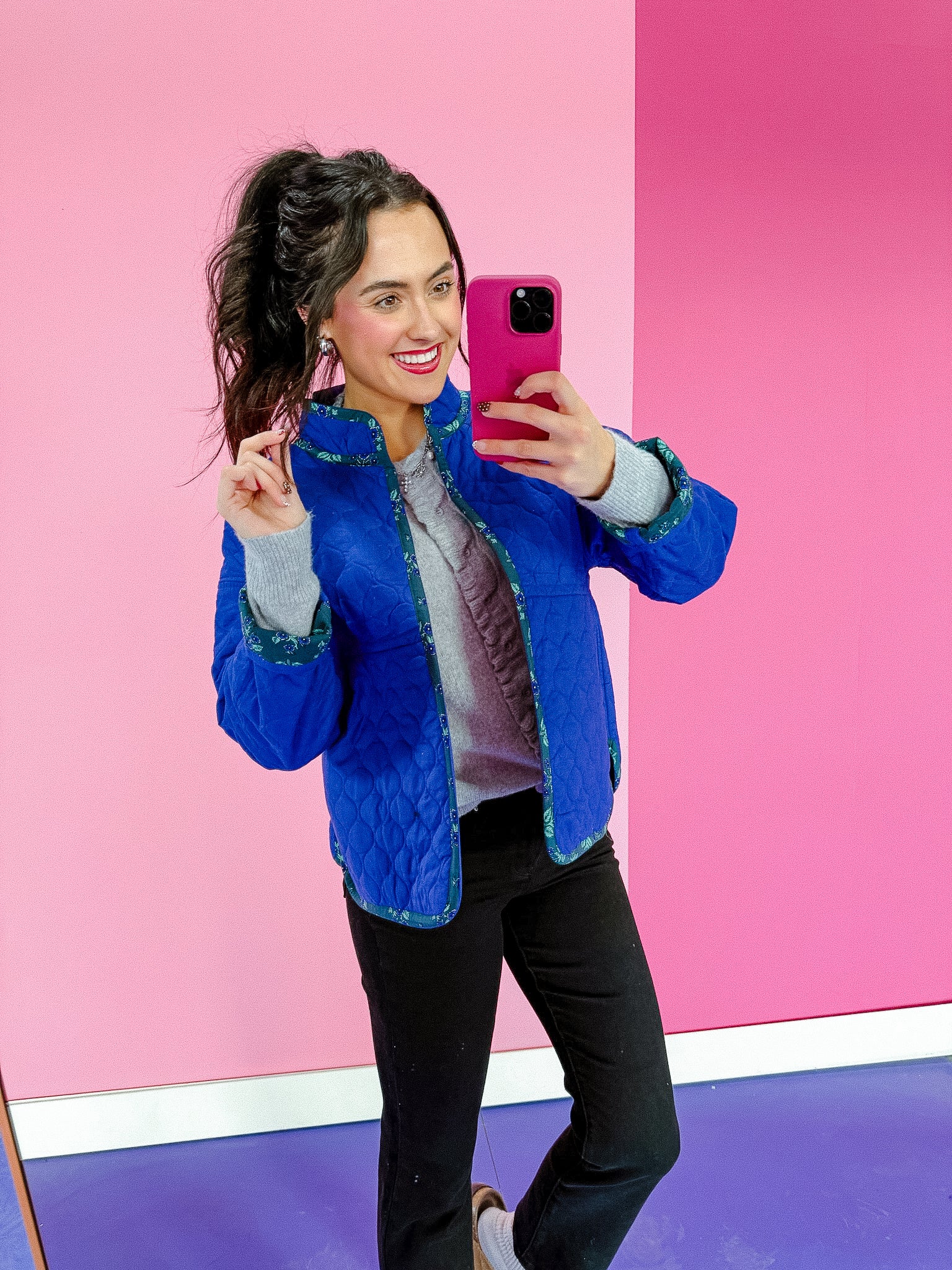 [Ellevate Basics] Clare Reversible Quilted Jacket