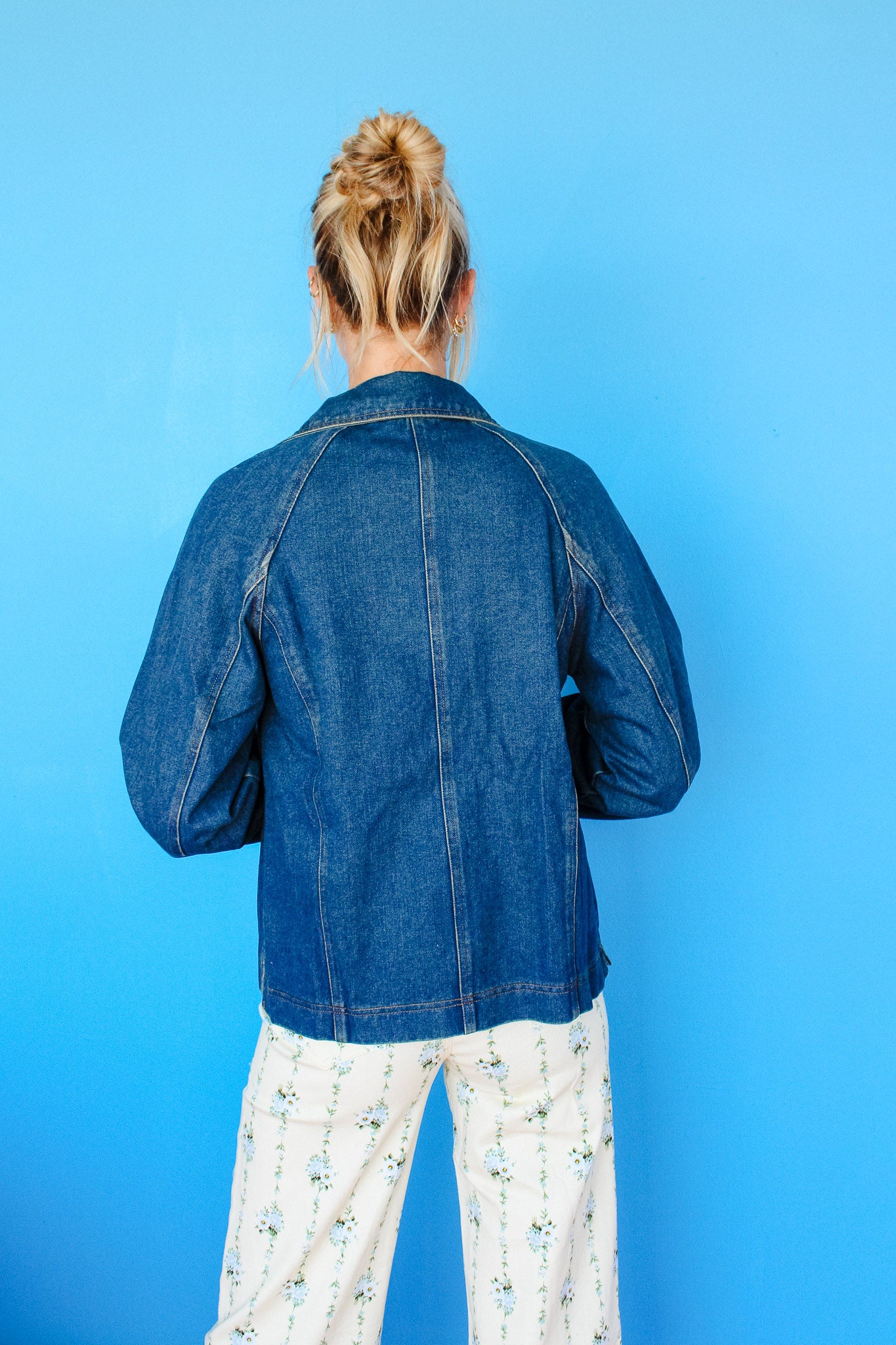 Lizzie Denim Jacket - Warm Dark Wash