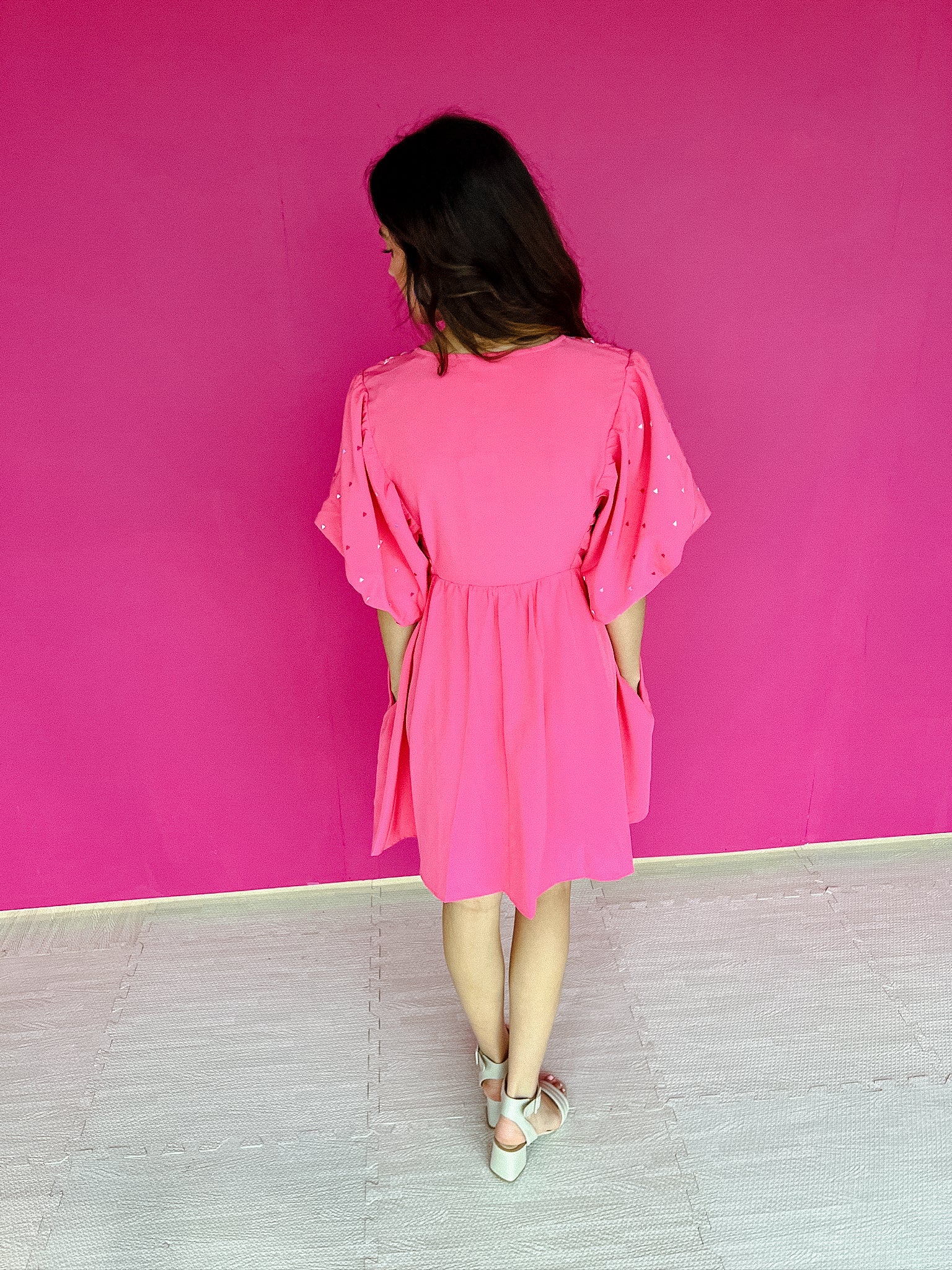 Barb Babydoll Dress - Pink