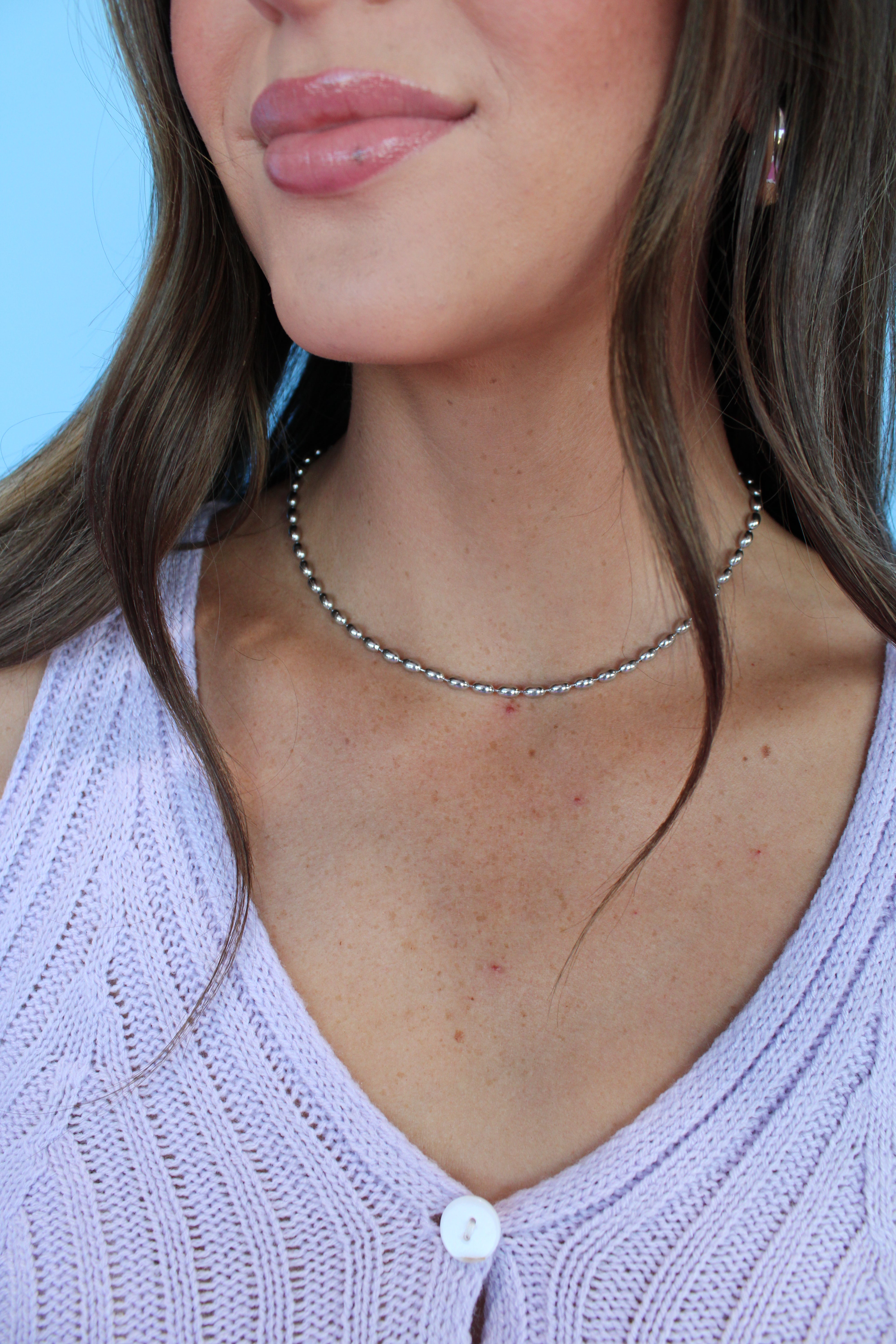 Shimmer Classic Chain Necklace