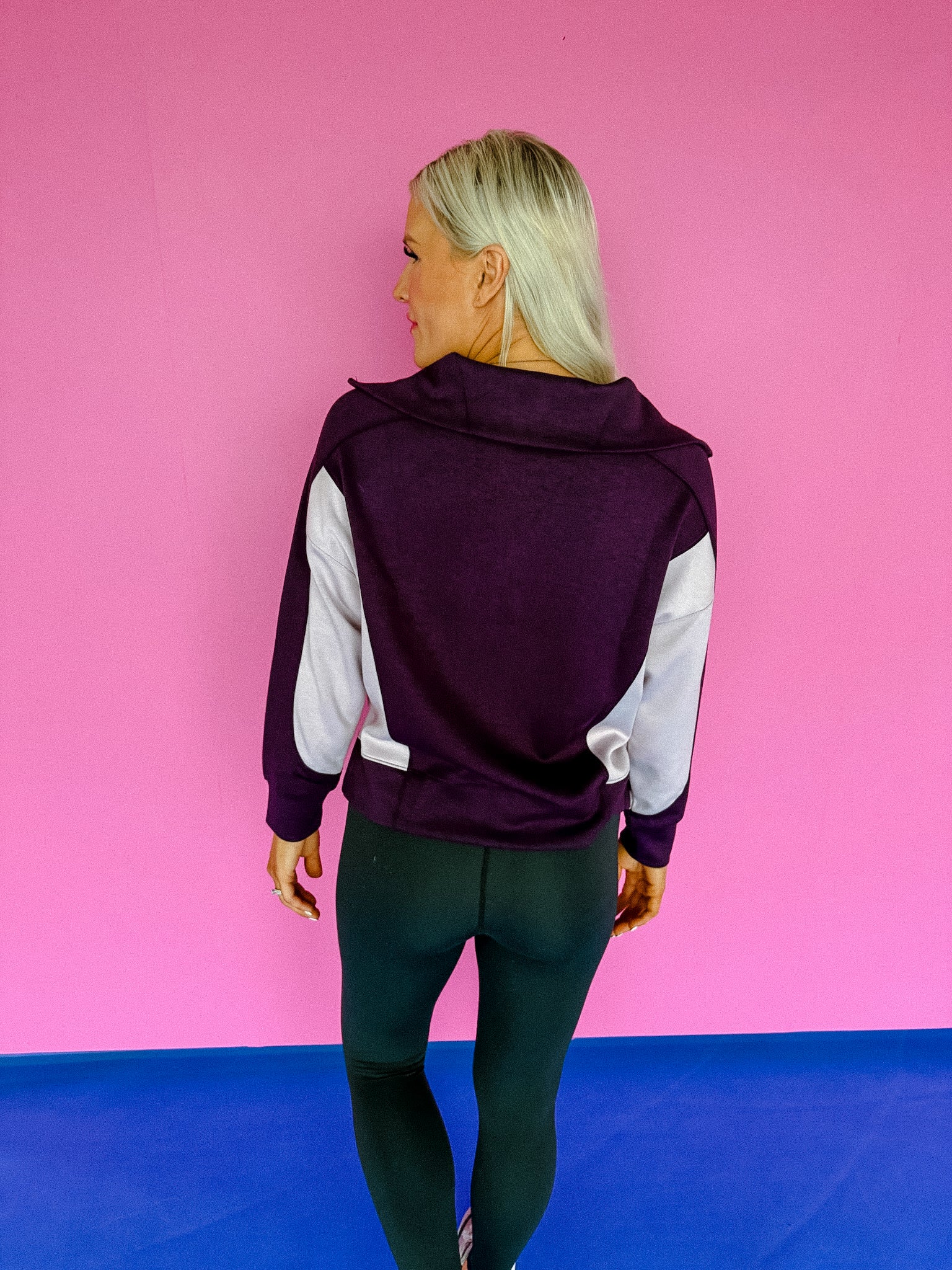 Milly Colorblock Jacket - Smoked Grape/Damson + Lavender