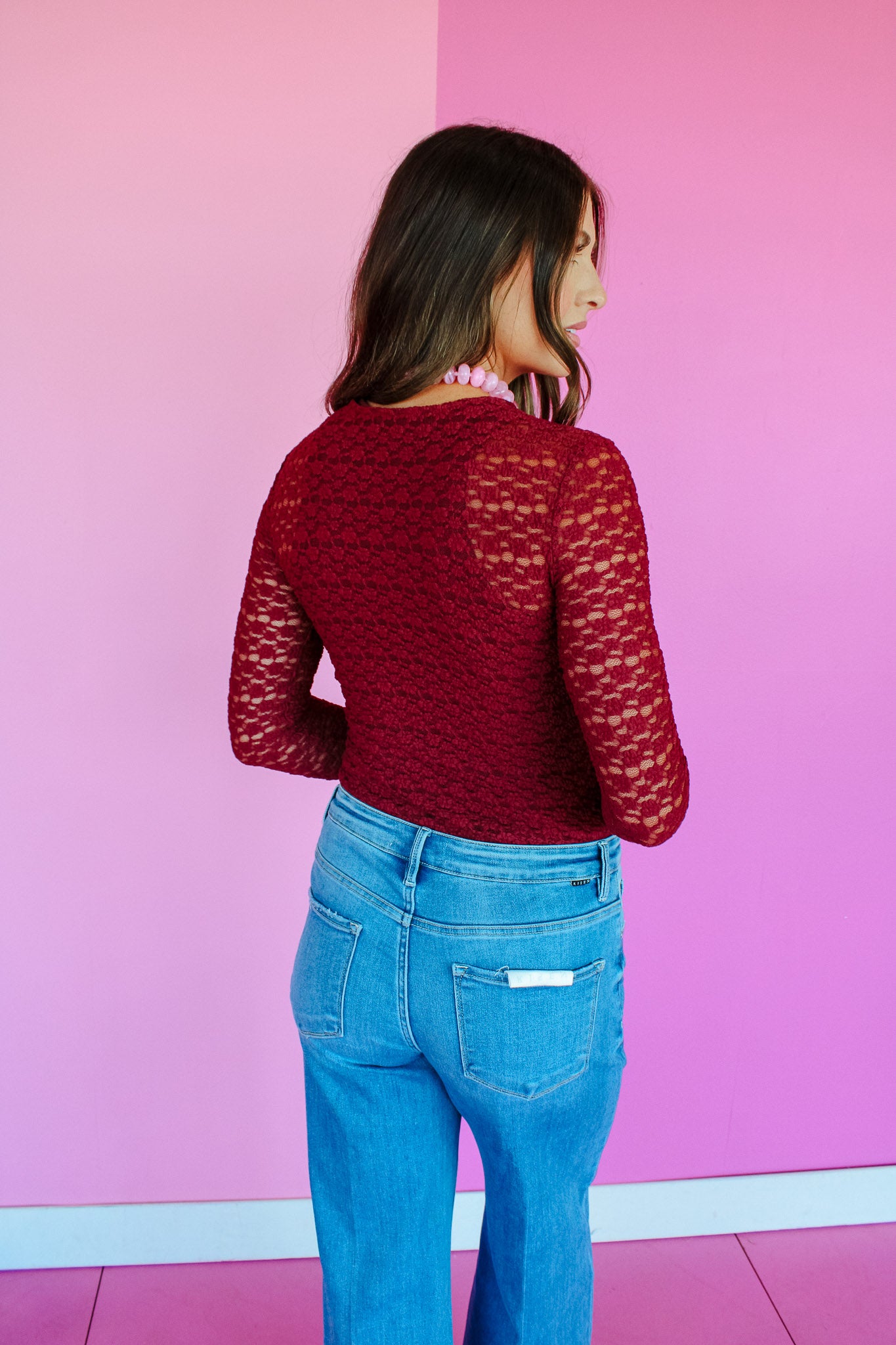 Krissy Textured Long Sleeve Top