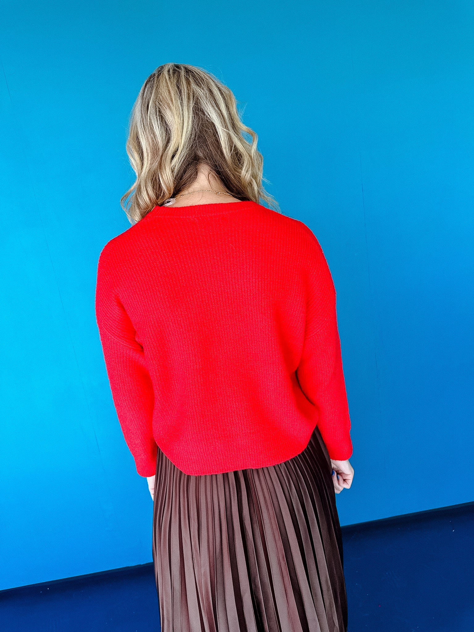 Sawyer Pocket Sweater - True Red