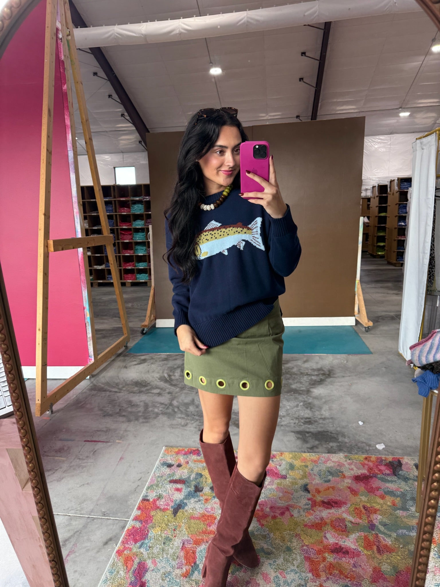 Pretty Little Plans Mini Skirt - Moss