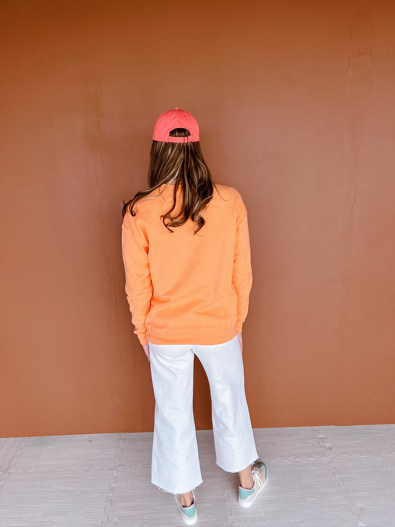 Nebraska Sweatshirt - Tangerine + Flamingo