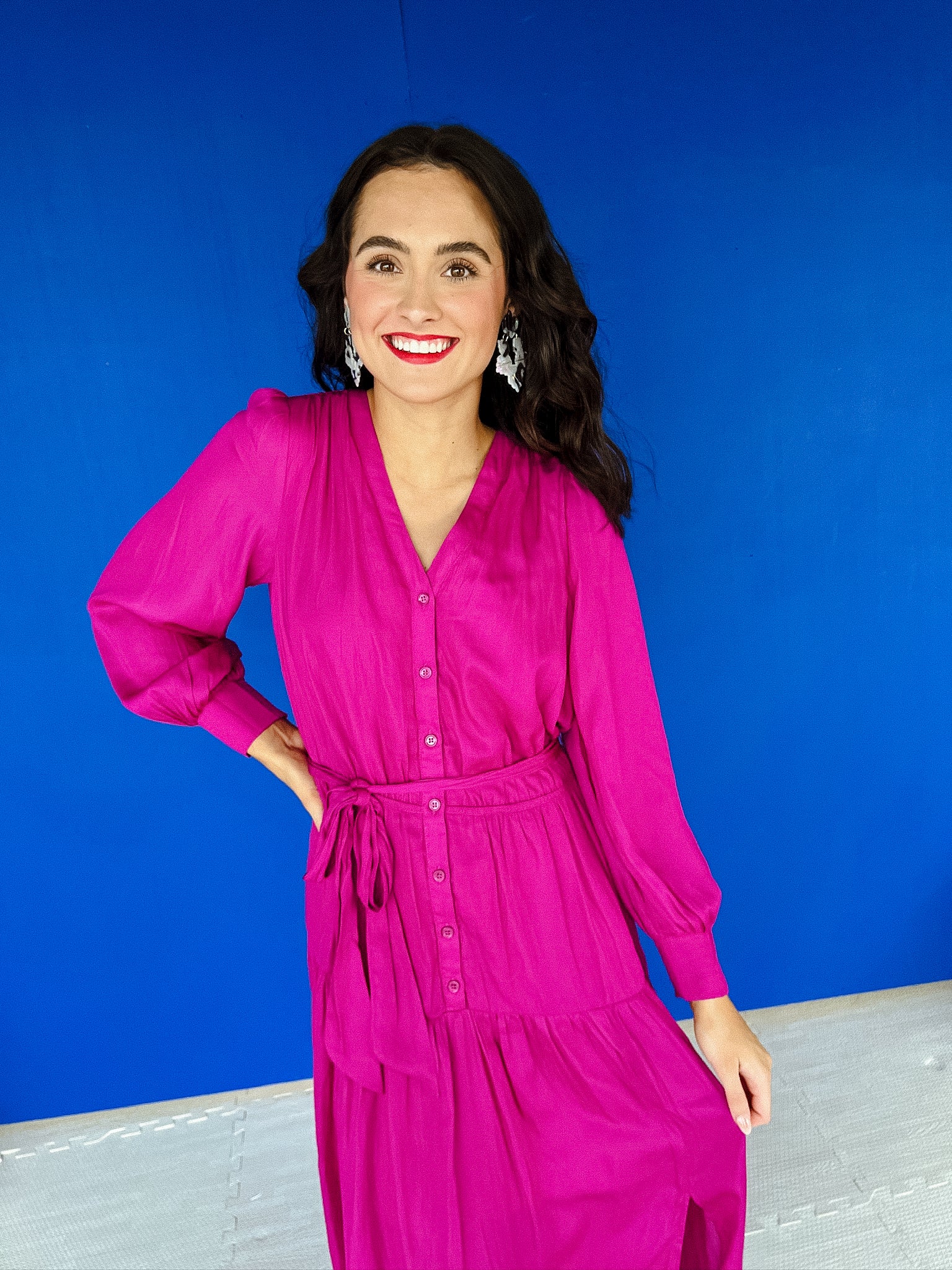 Veda Maxi Dress - Vibrant Fuchsia