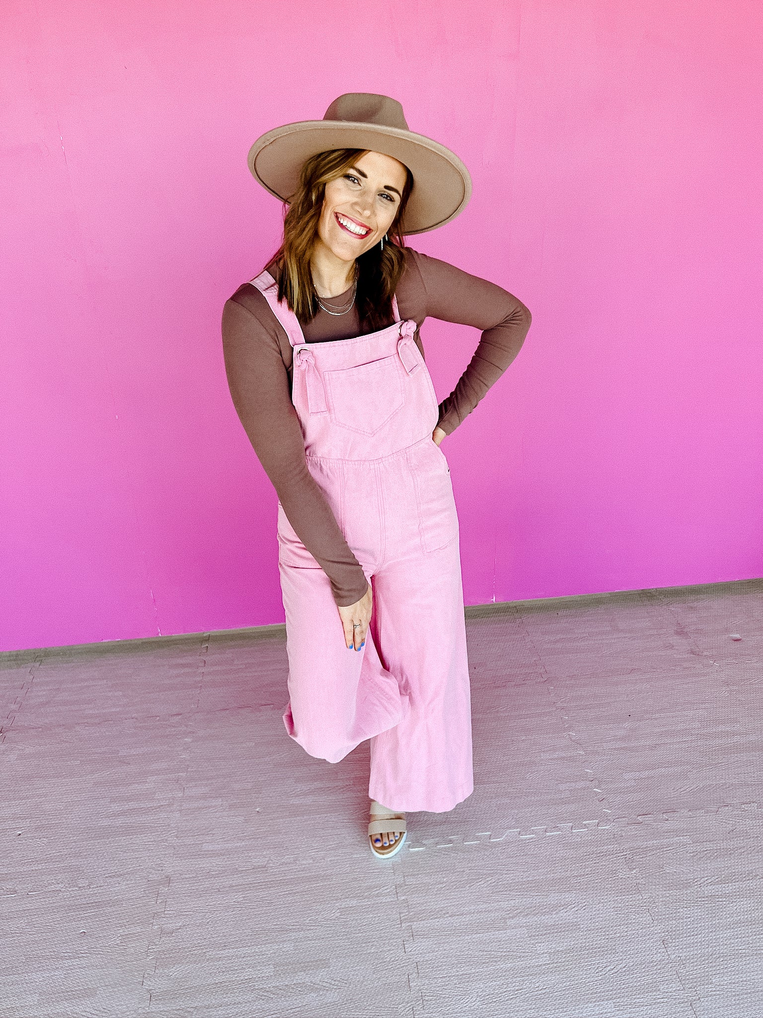 Desiree Overalls - Soft Summer Pink