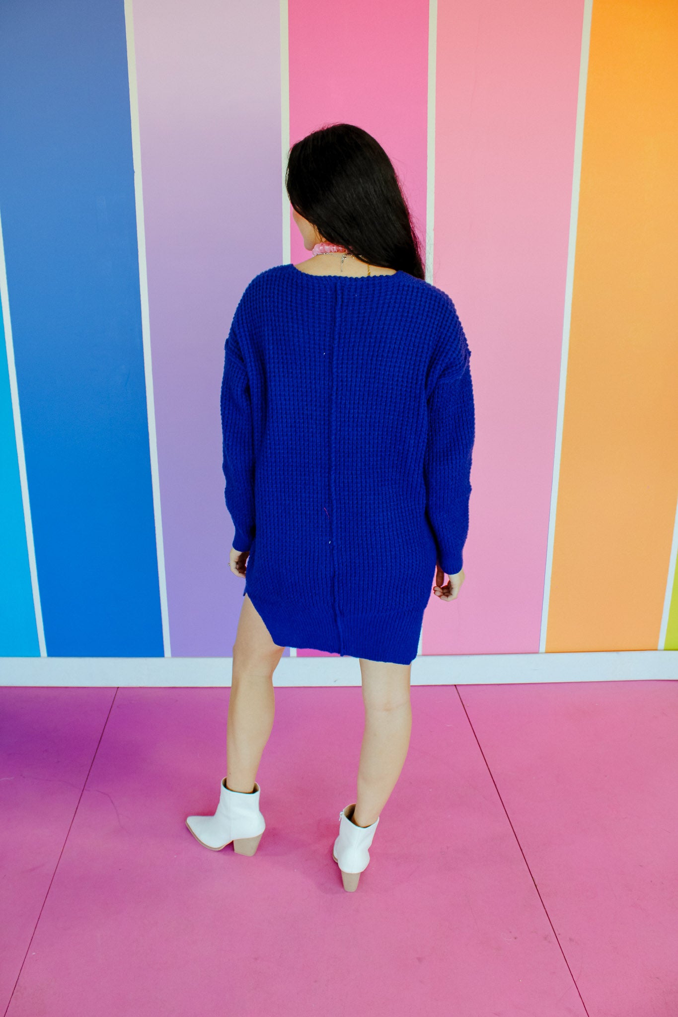 Ashtyn Knit Sweater Dress/Tunic - Lobelia