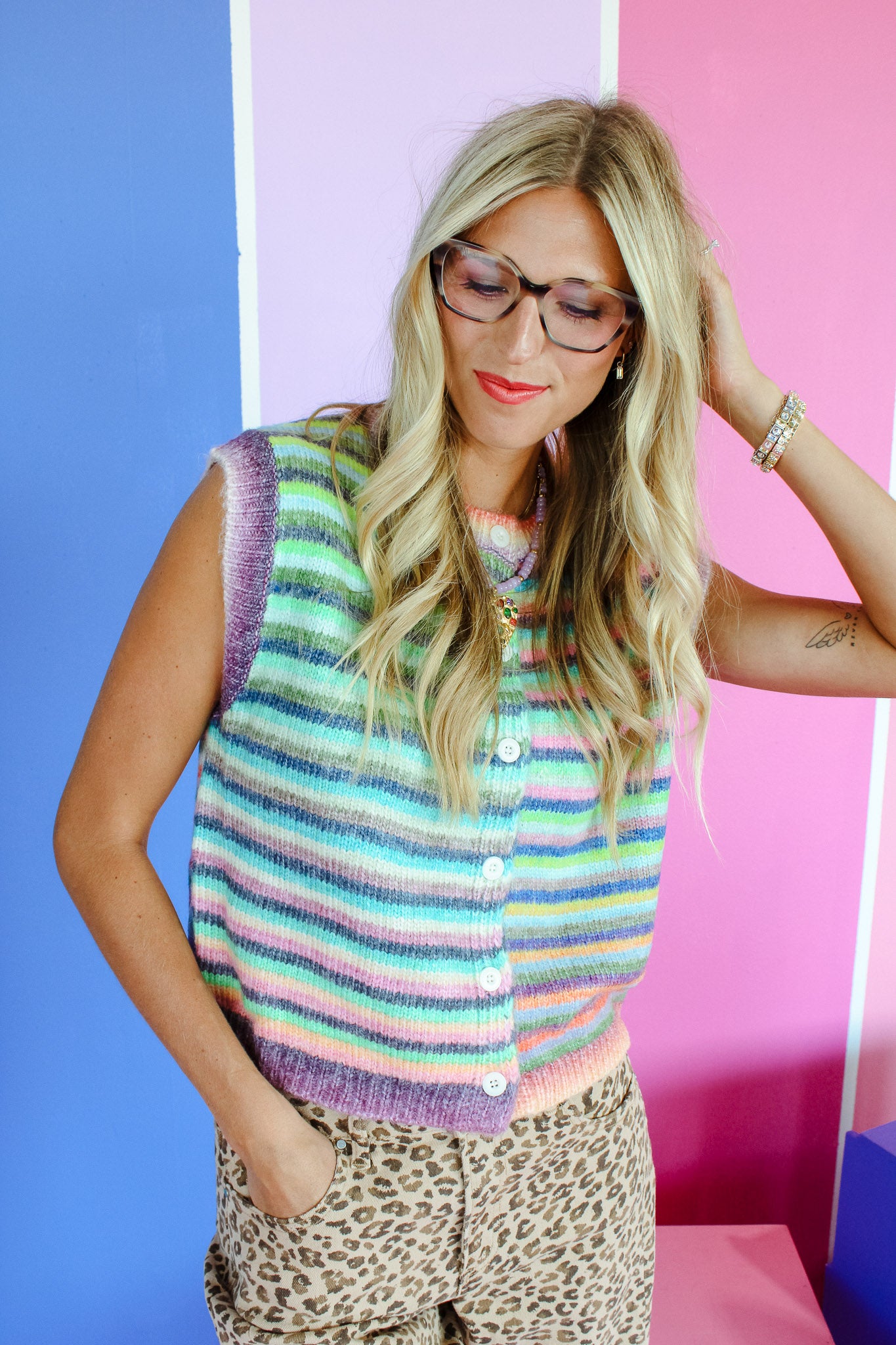 Daydreamer Rainbow Sweater Vest