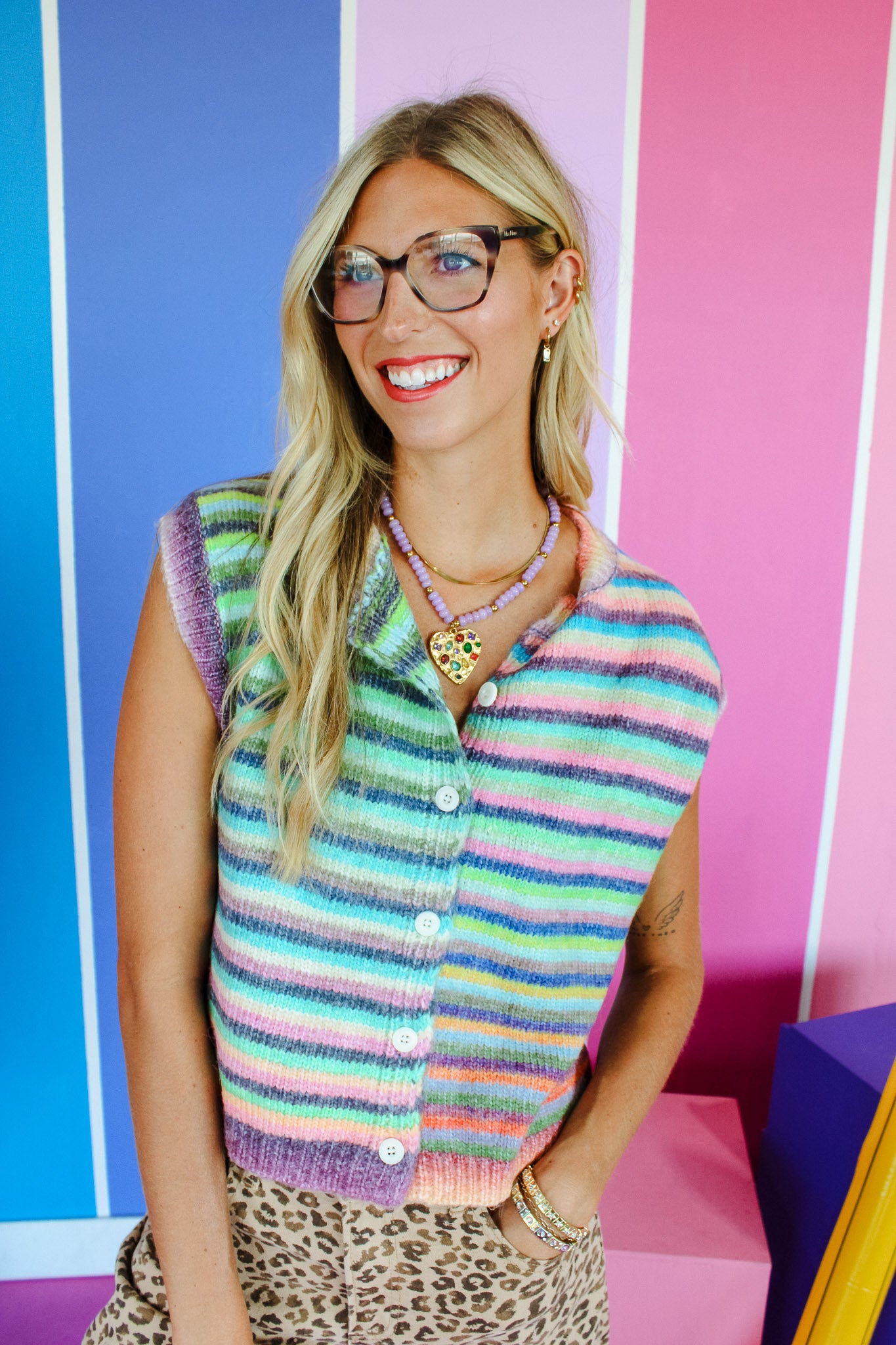 Daydreamer Rainbow Sweater Vest