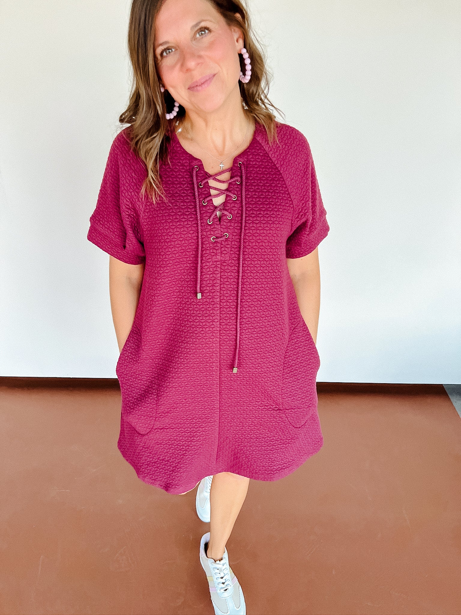 Addy Shift Dress - Plum