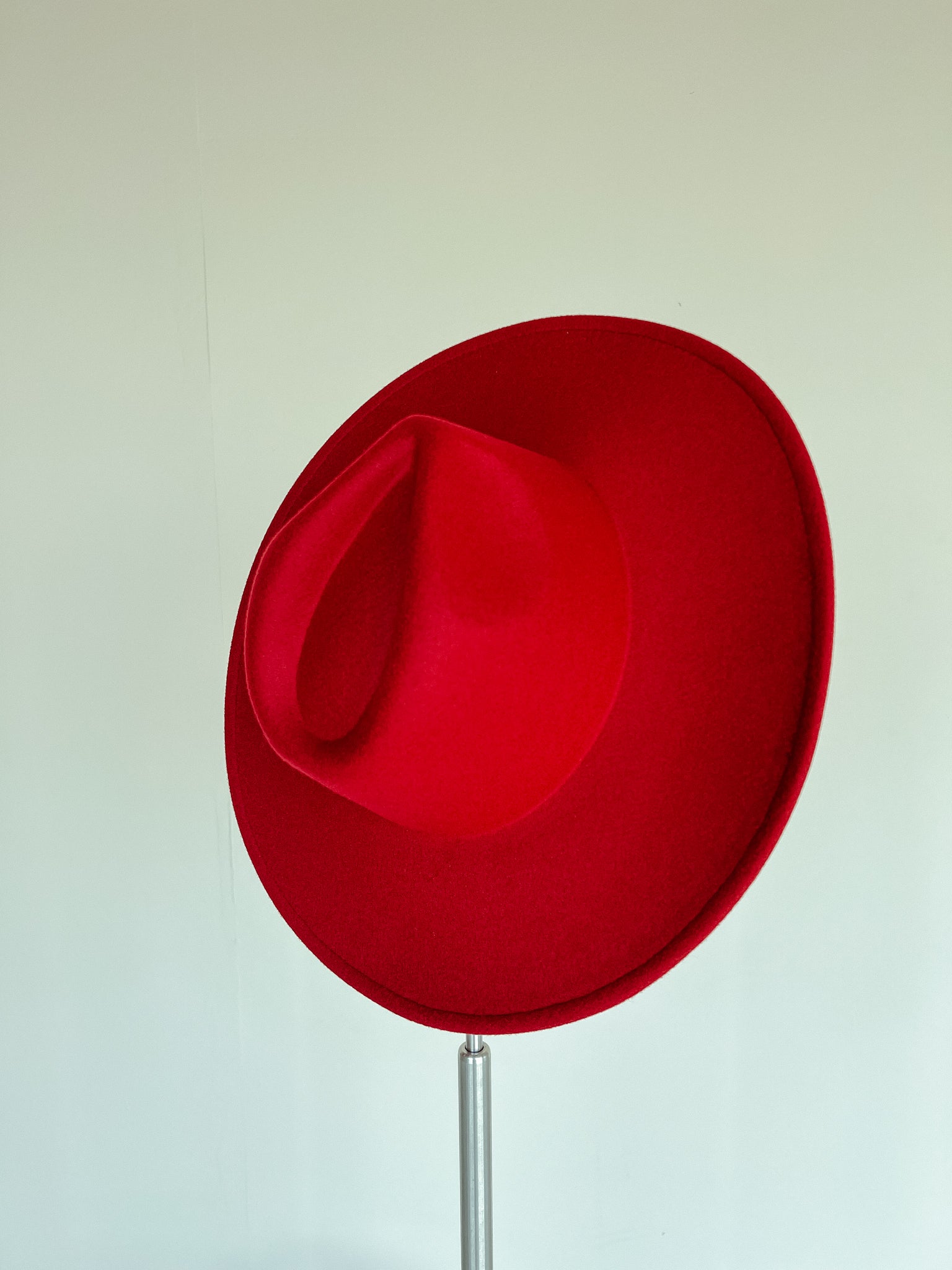 Willow Wide Brim Felt Hat - Wine