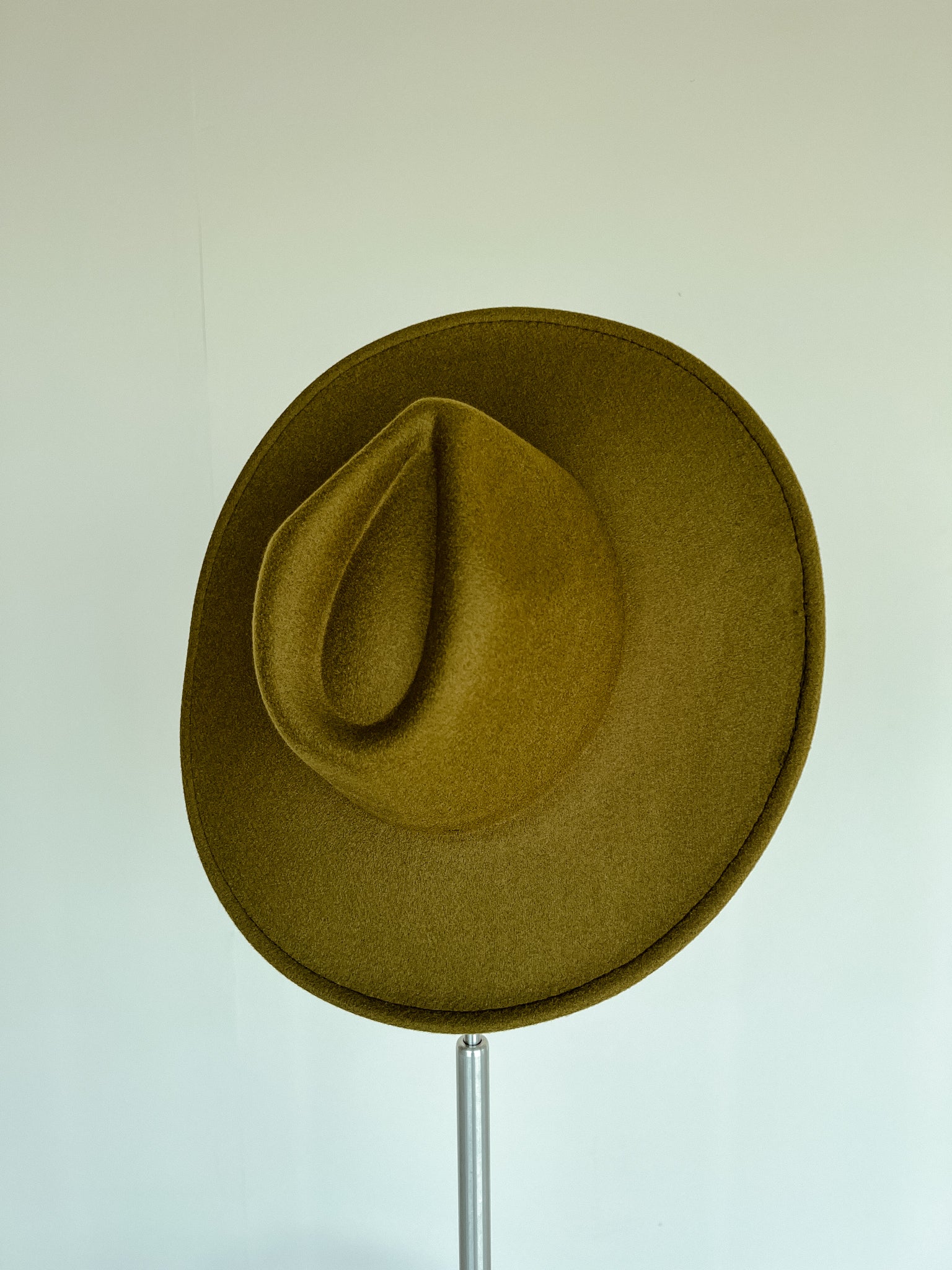 Willow Wide Brim Felt Hat - Dark Olive