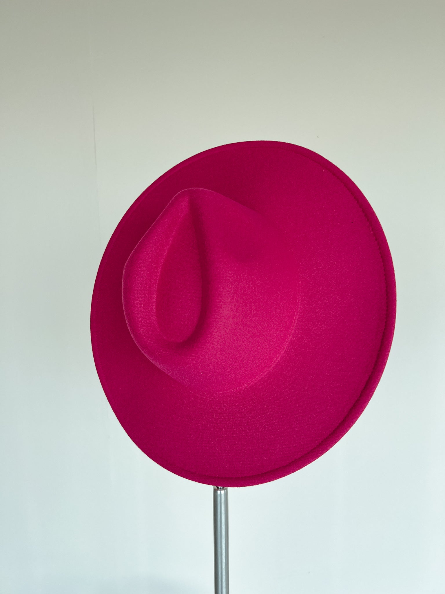 Willow Wide Brim Felt Hat - Fuchsia