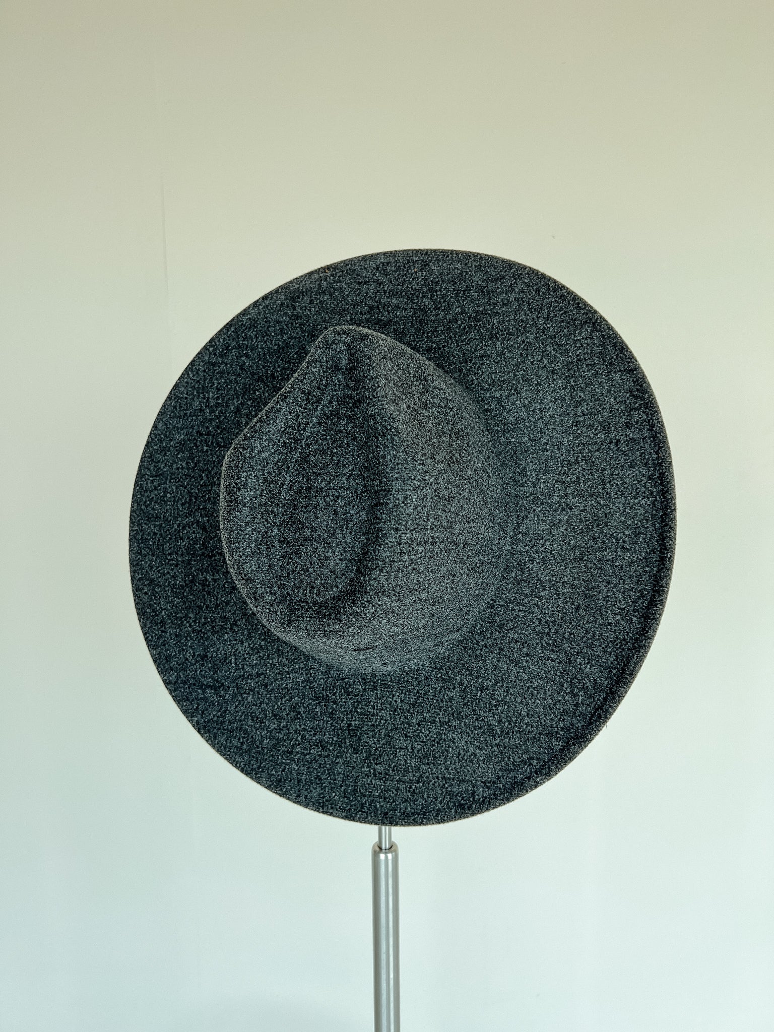 Willow Wide Brim Felt Hat - Charcoal