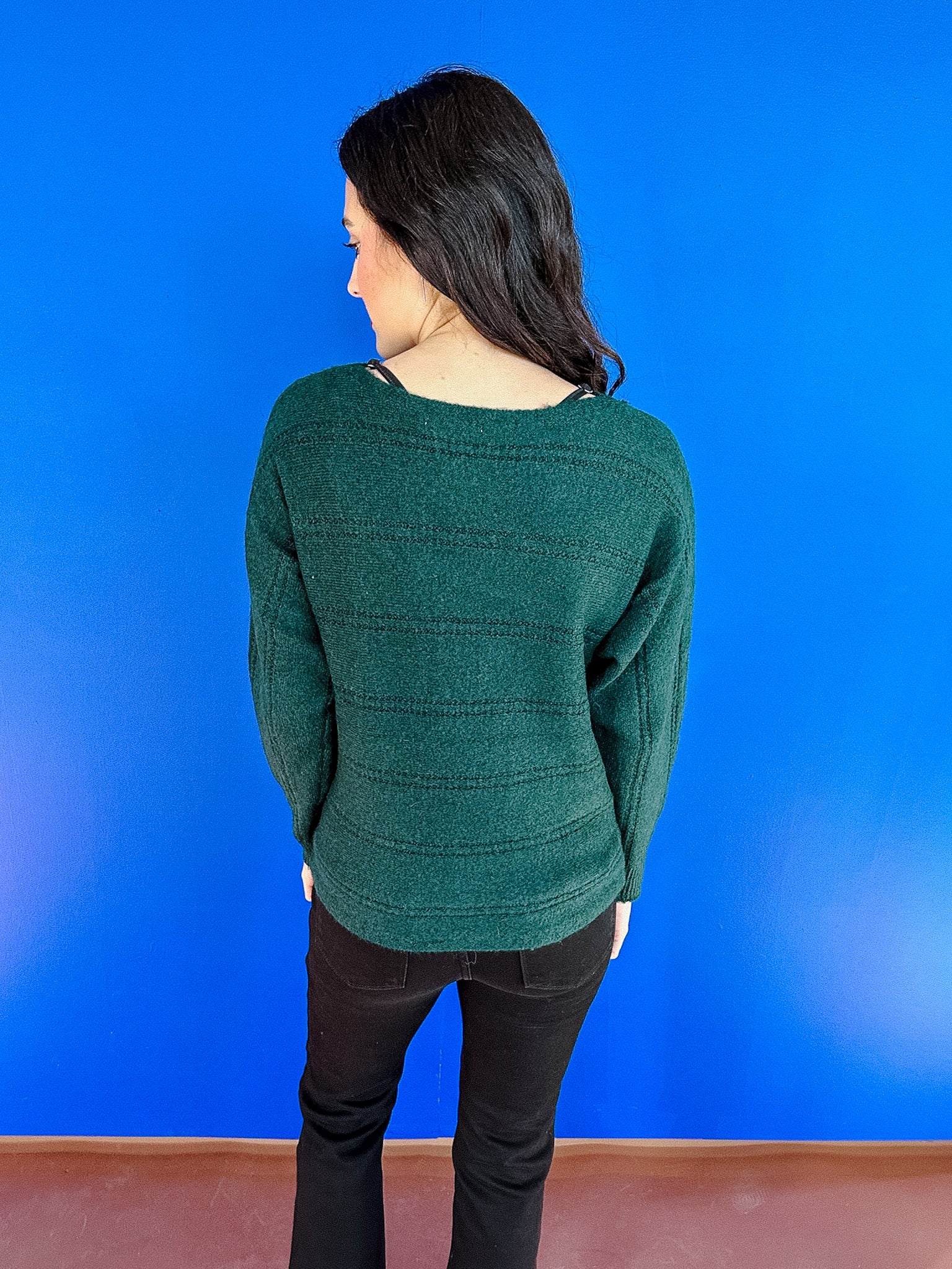 Adalyn Jewel Detail Sweater - Pine