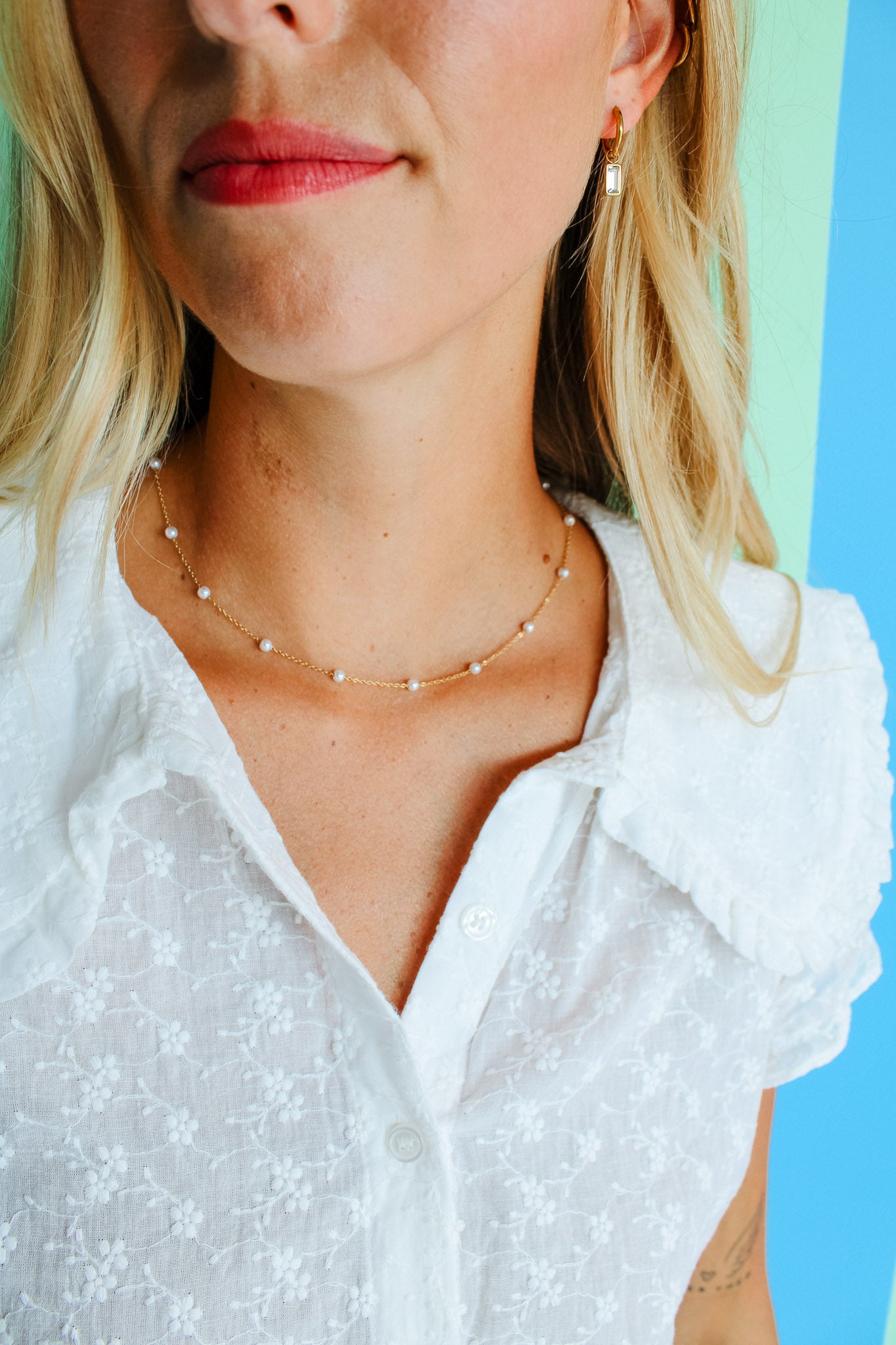 Dabney Pearl Chain Necklace