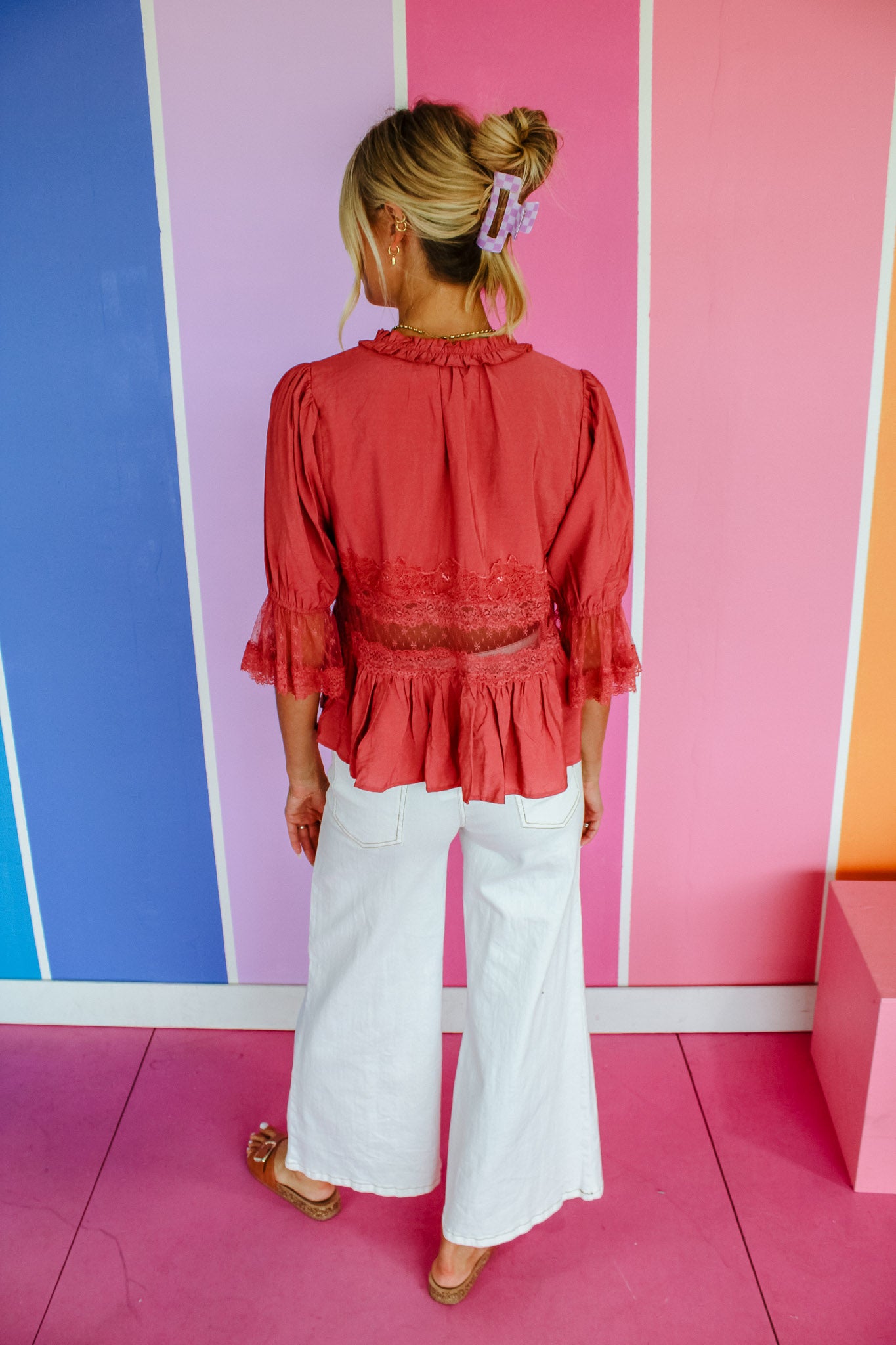 Lotus Flare Pants - Ivory