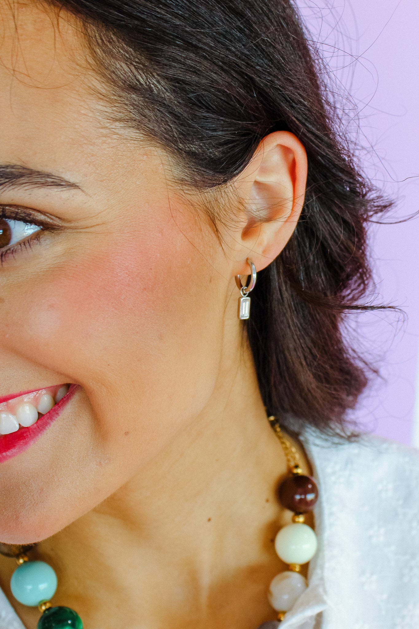 Forever Mine Huggie Charm Earrings