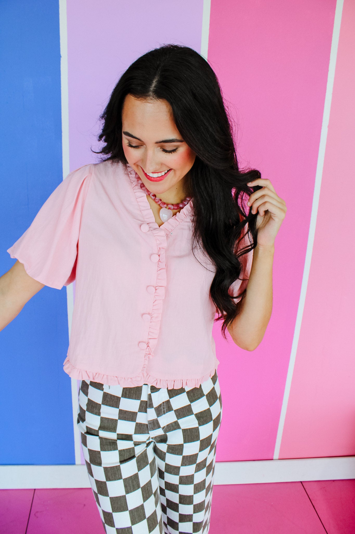 Elowyn Ruffle Detail Top