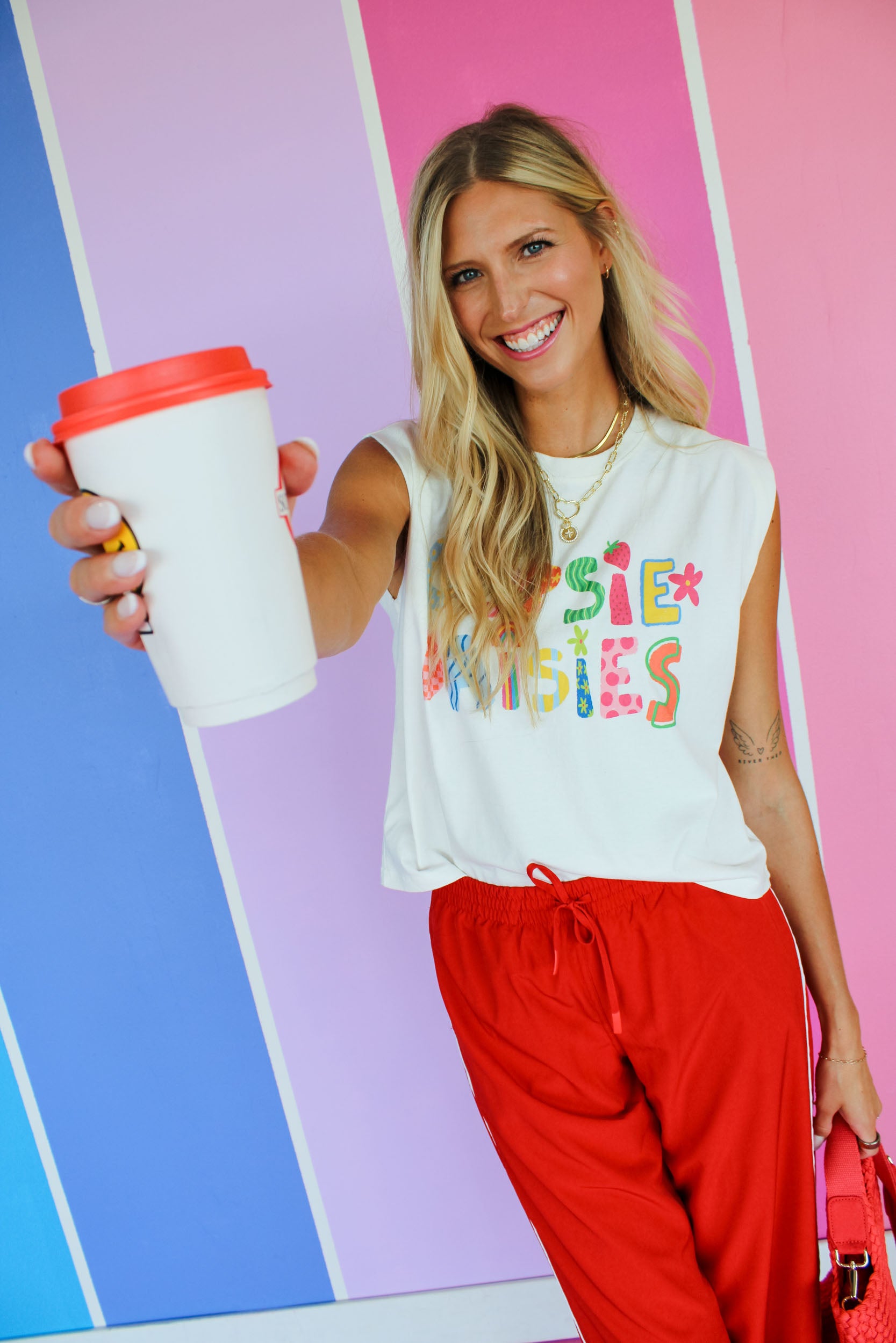 Oopsie Daisies Tank - Cream