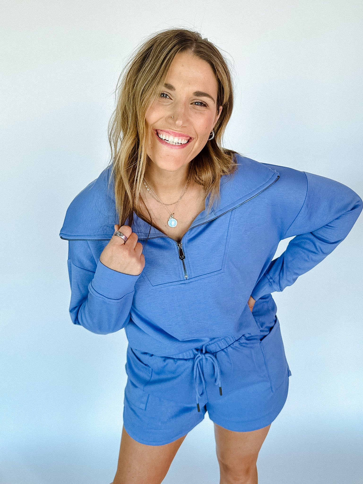 Sky's The Limit Quarterzip Top