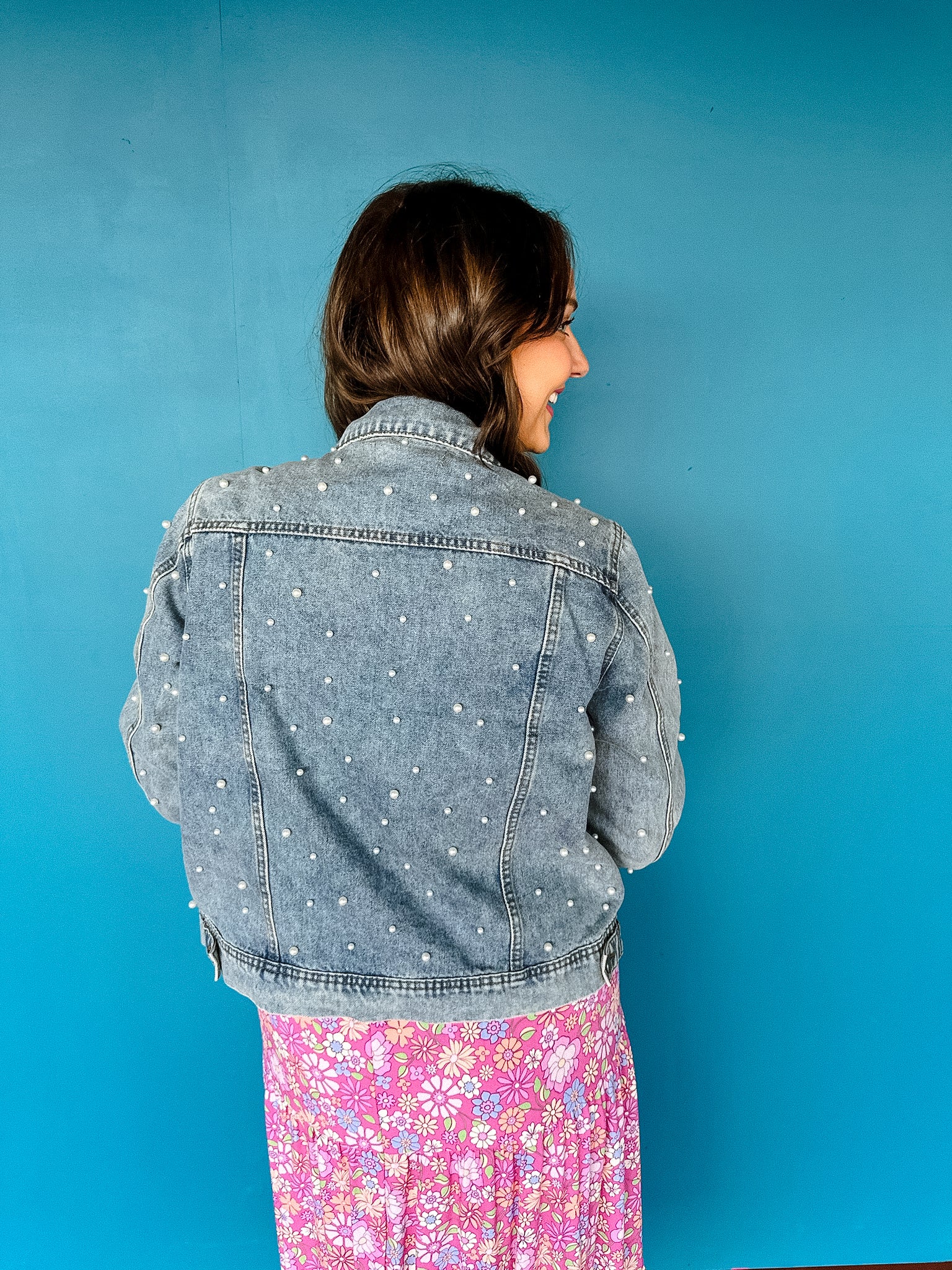 Vanessa Pearl Denim Jacket - Med. Rinse