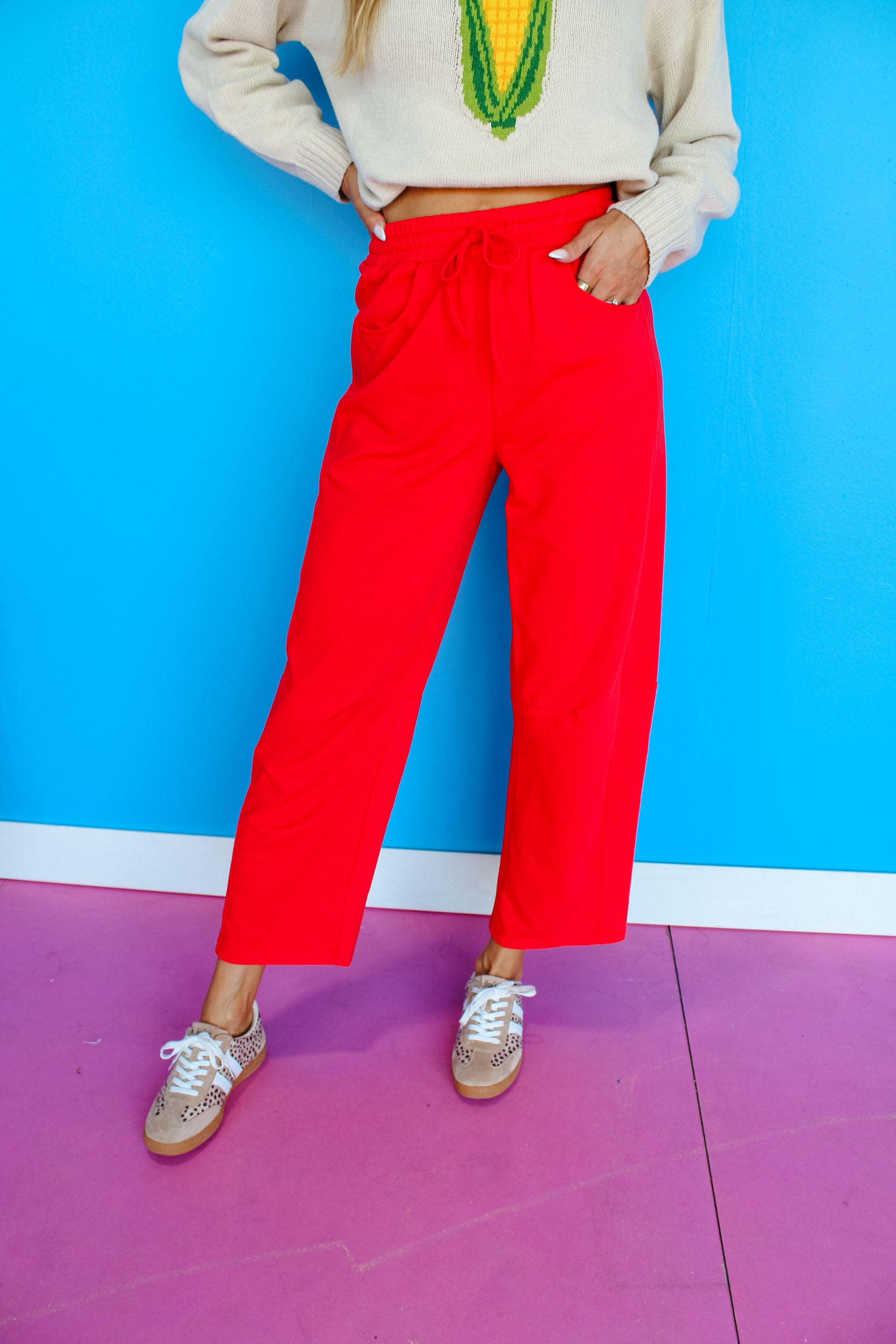 [MyEllement Exclusive] MVP Barrel Sweatpants - True Red