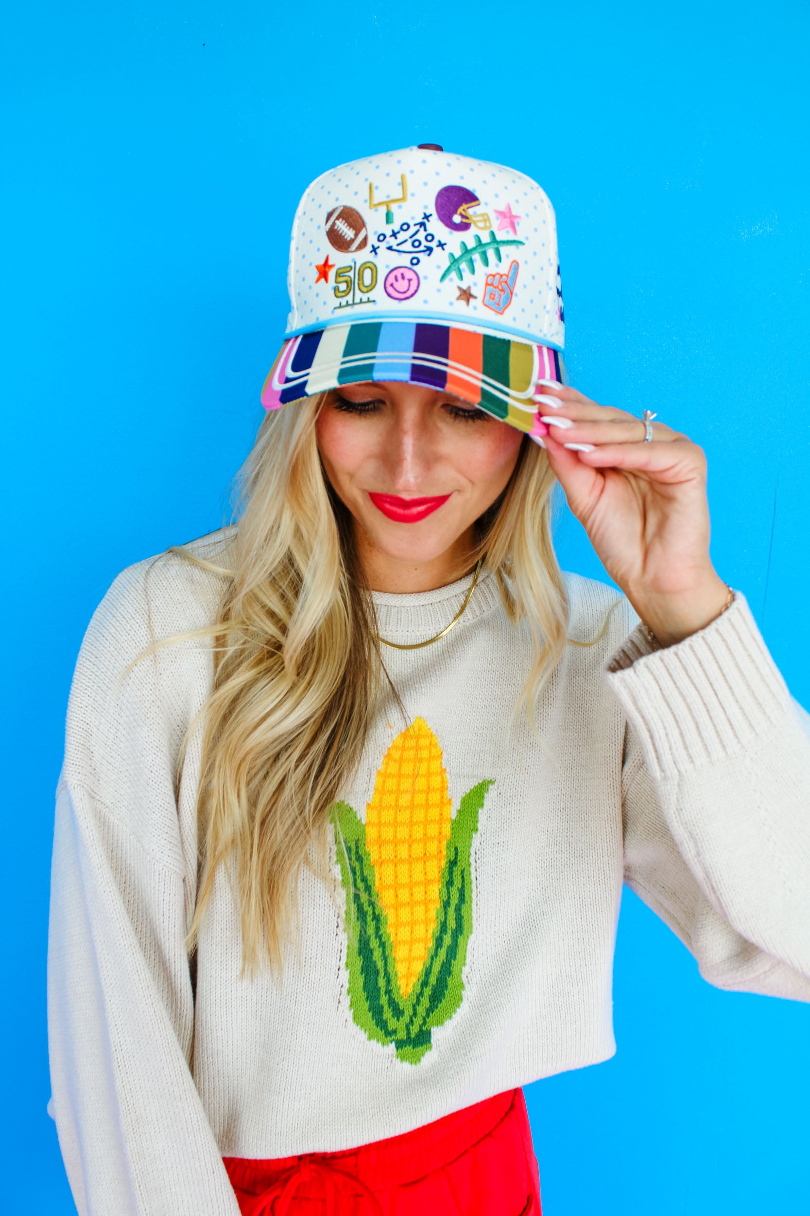 Play Maker Doodles Cap - Multi Stripe