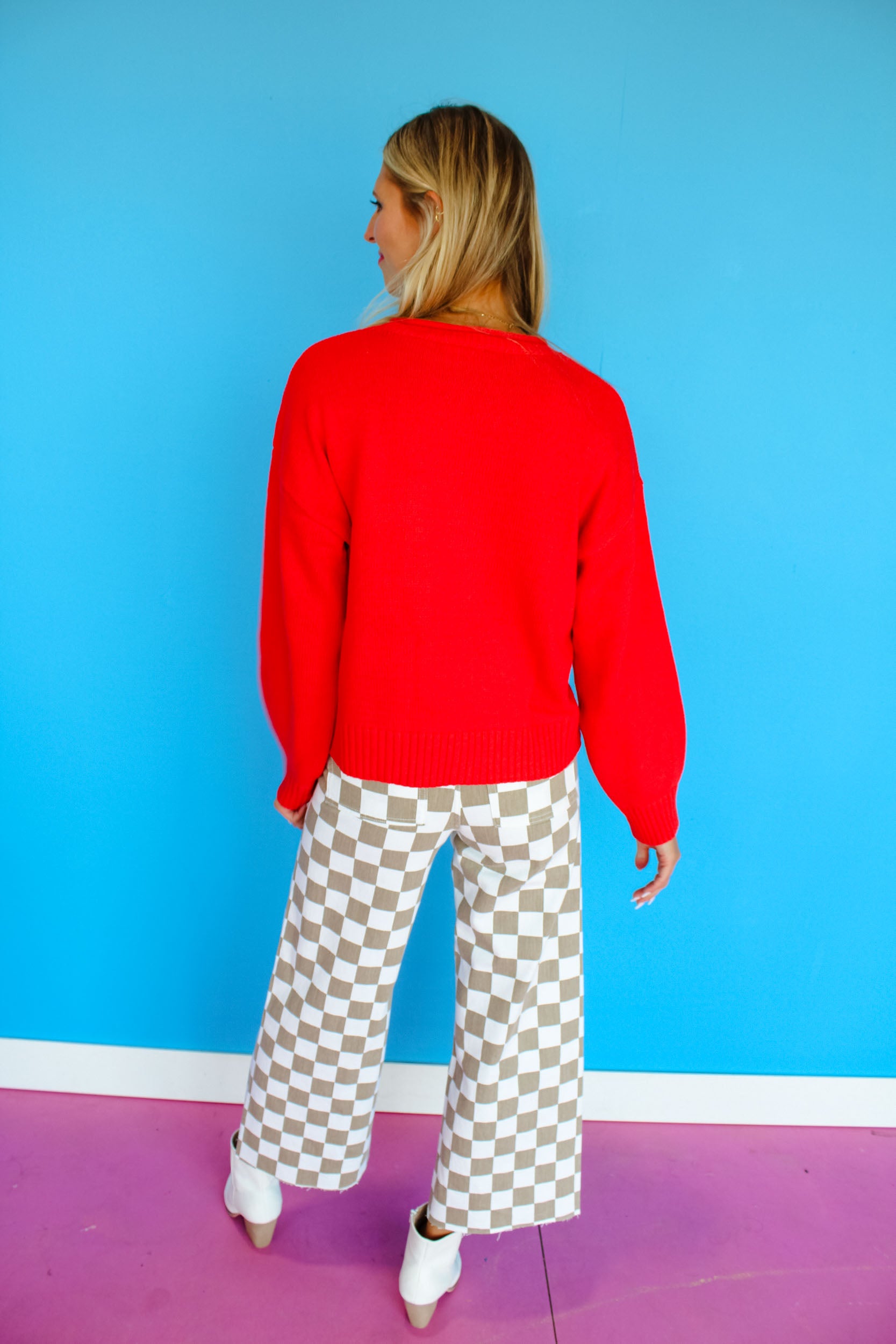 [MyEllement Exclusive] Homegrown Corn Sweater - Warm Red