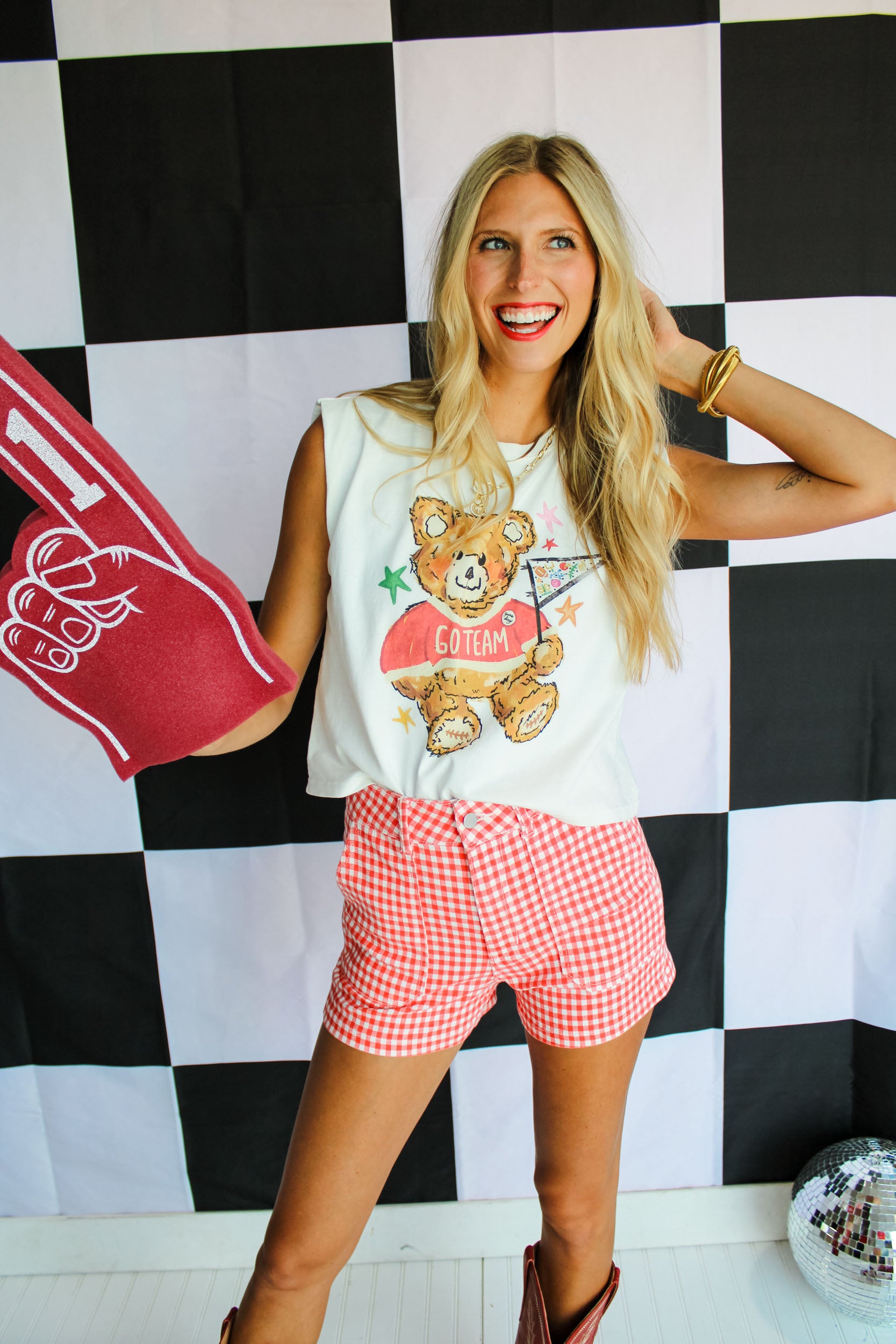 Go Team Teddy Tank - Cream