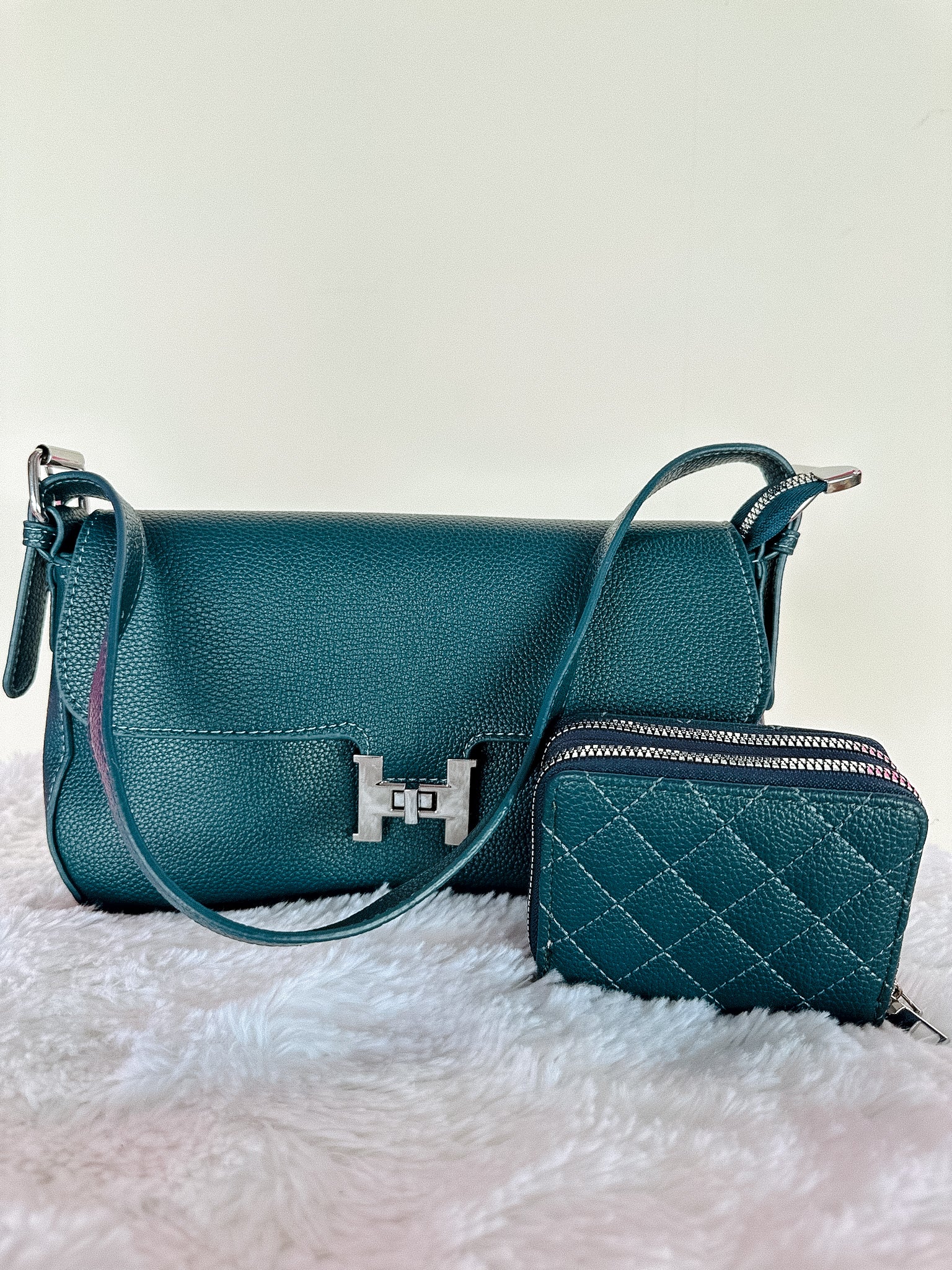 Wren Purse and Wallet Set - Sea Green