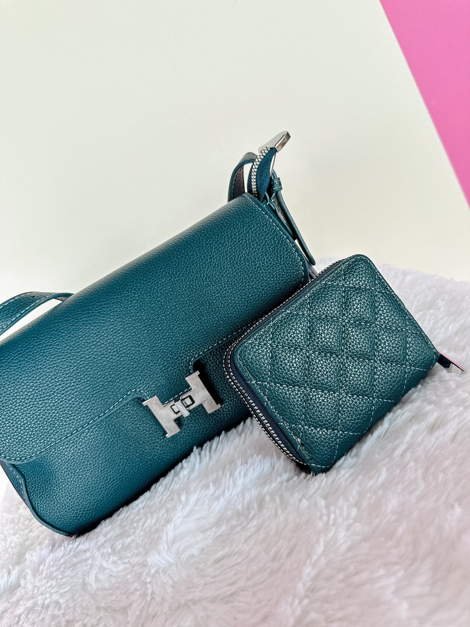 Wren Purse and Wallet Set - Sea Green