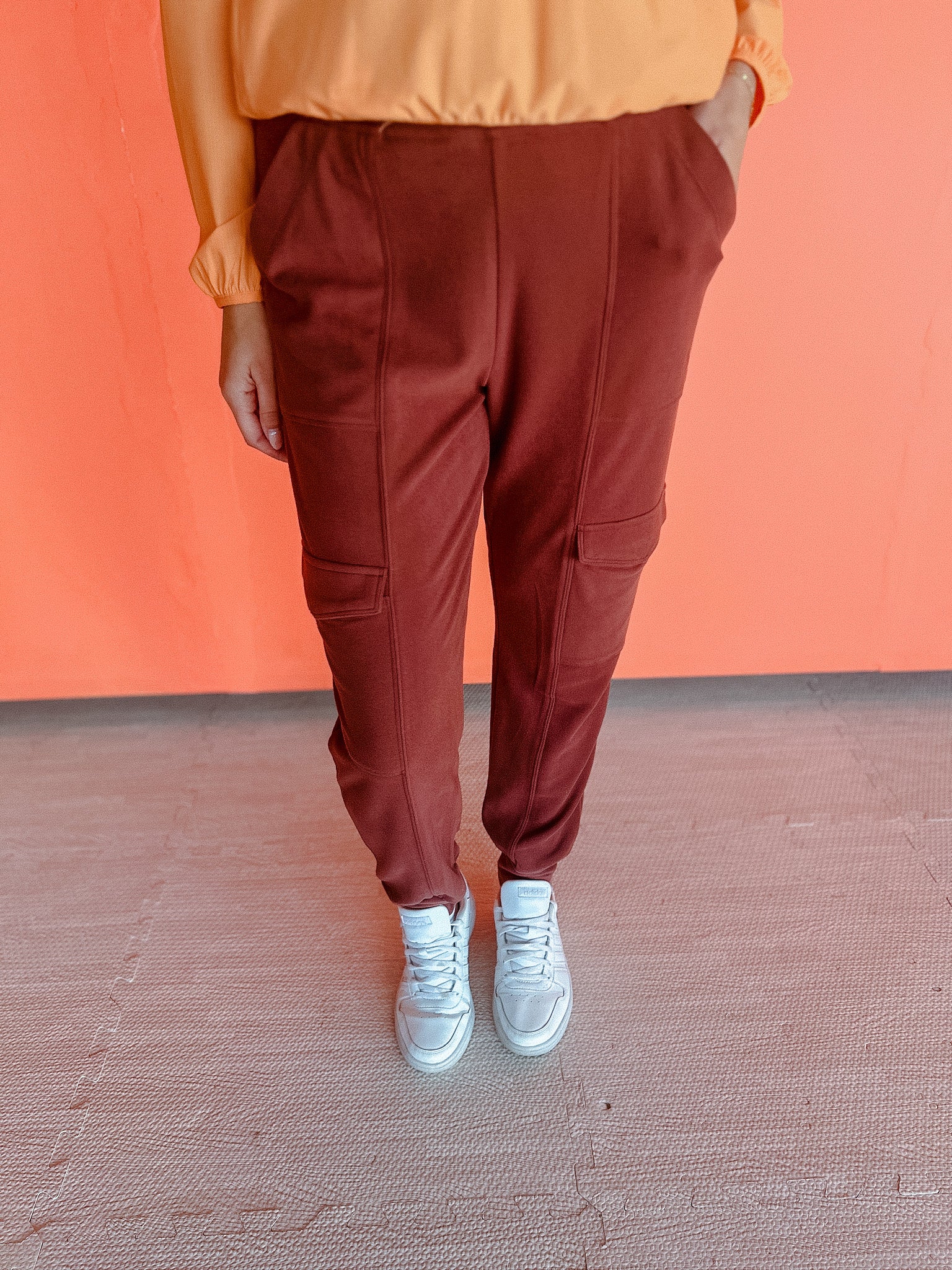Willow Cargo Joggers - Rose Brown/Coffee