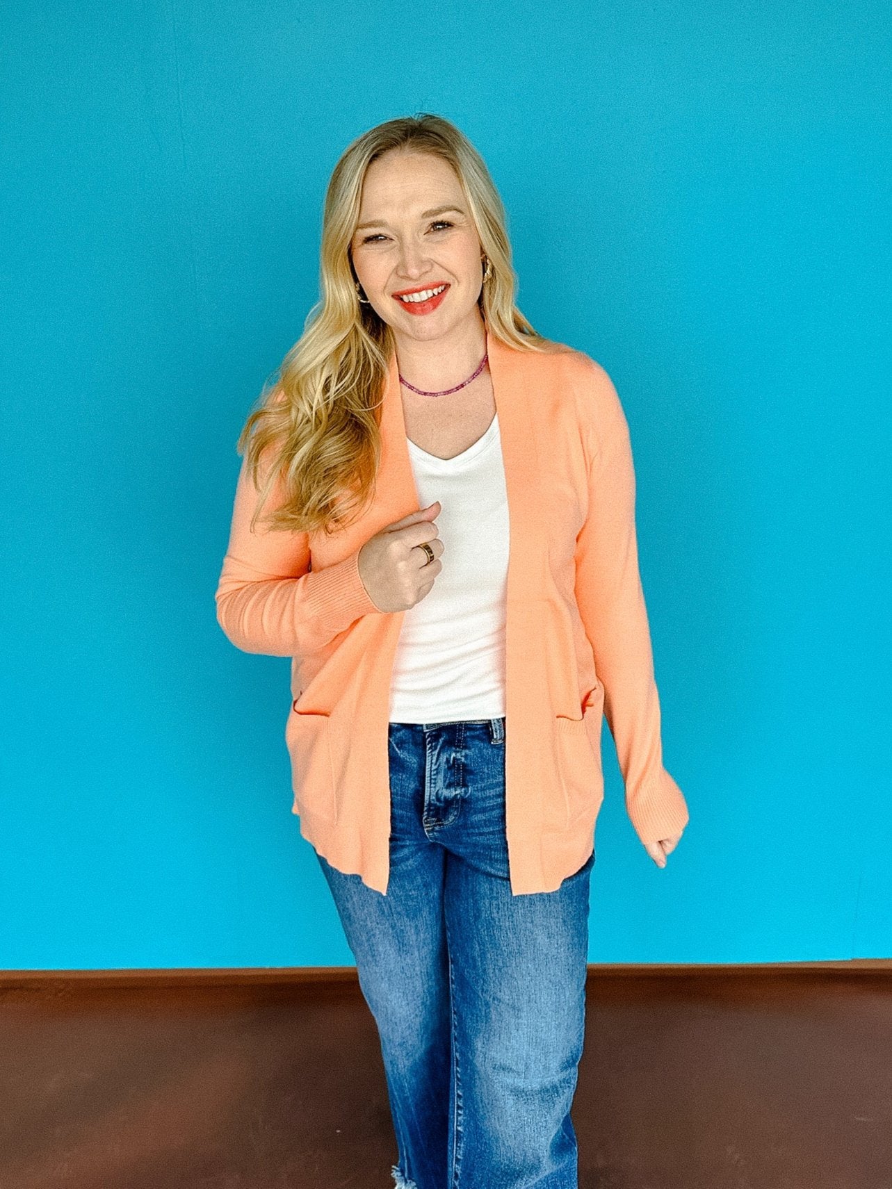 Cindy Cardigan - Tangerine